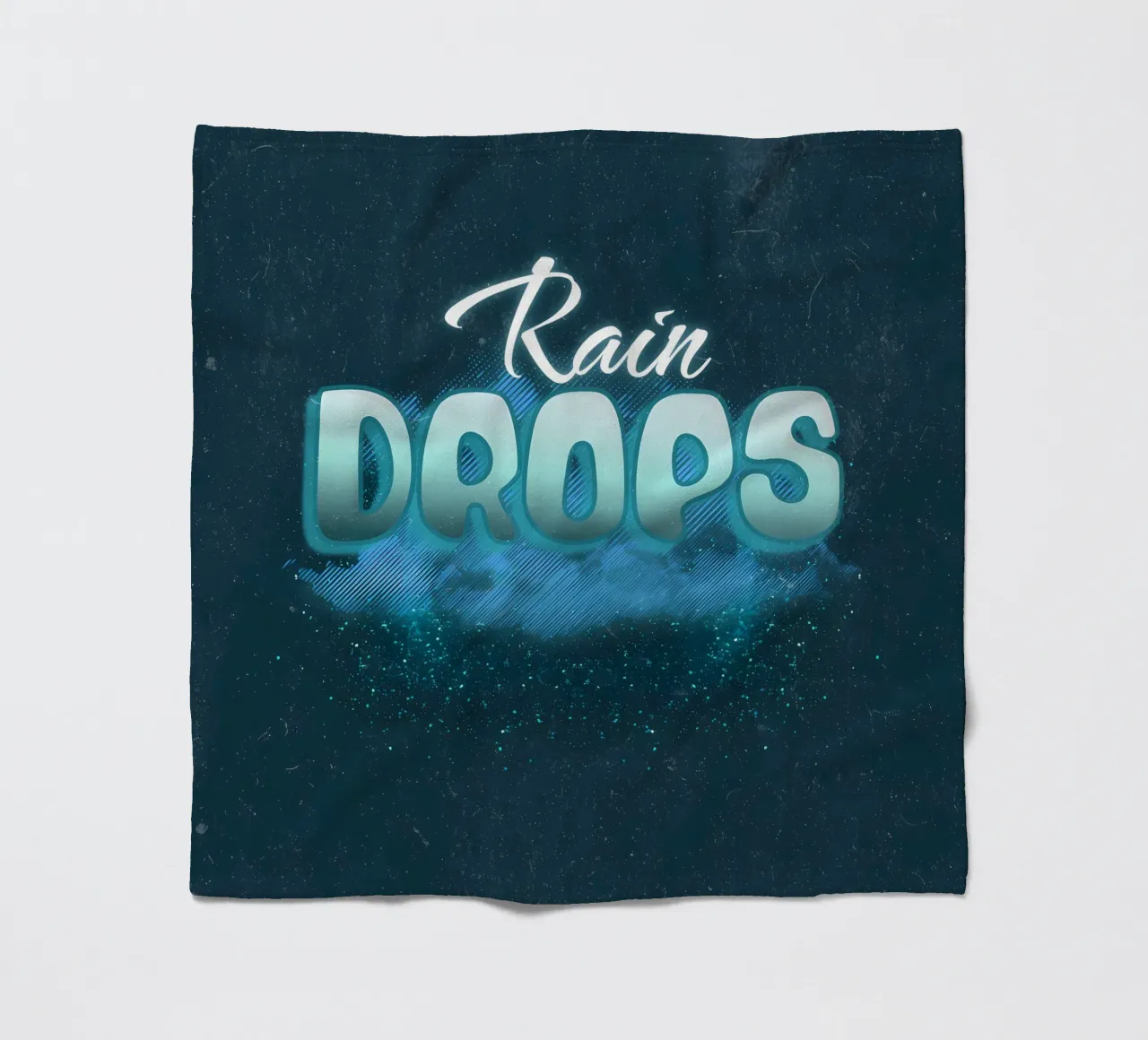 Gocce di pioggia coperta in pile da inspirational quote