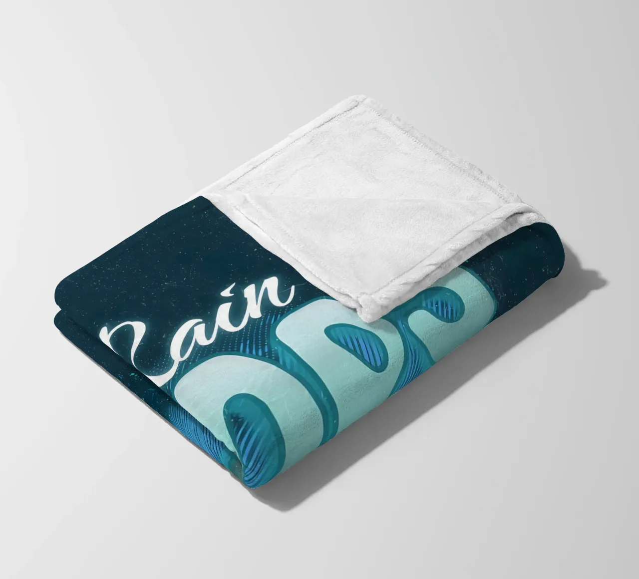 Gocce di pioggia coperta in pile da inspirational quote