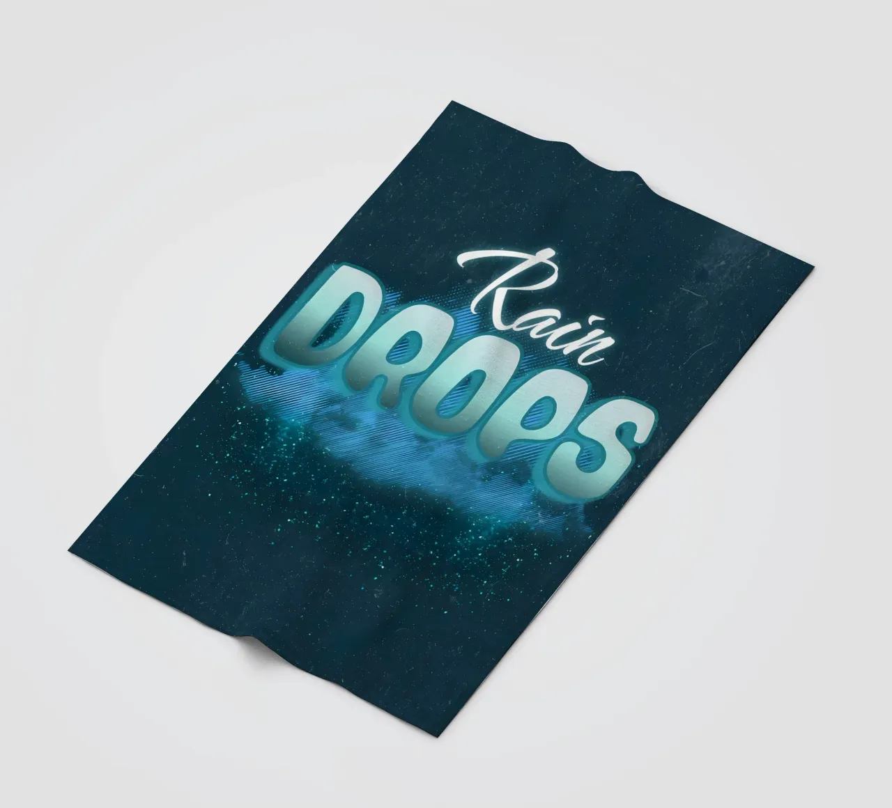 Gocce di pioggia coperta in pile da inspirational quote