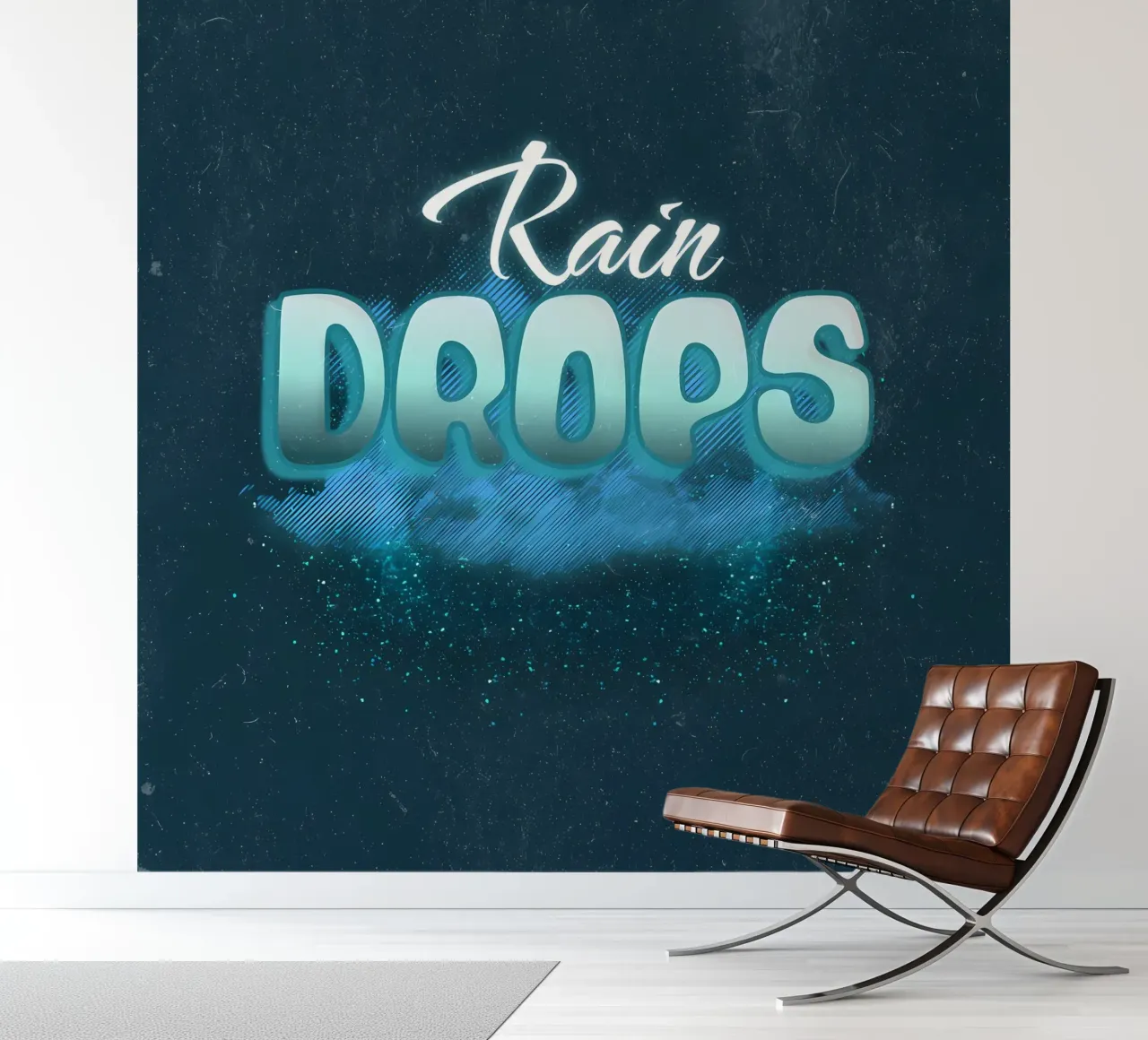Rain Drops photo wallpaper by inspirational quote
