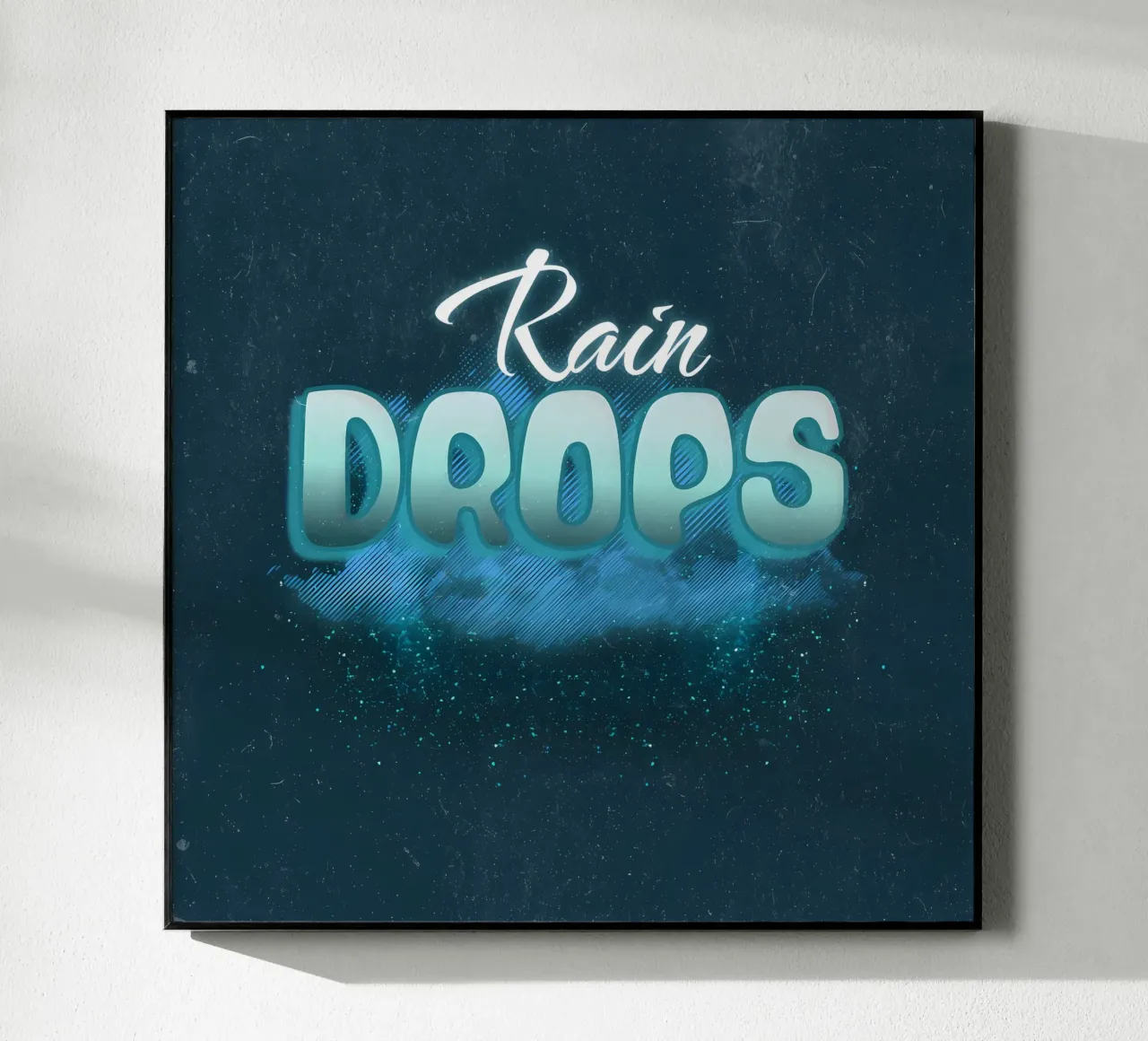 Gocce di pioggia plexiglass da inspirational quote