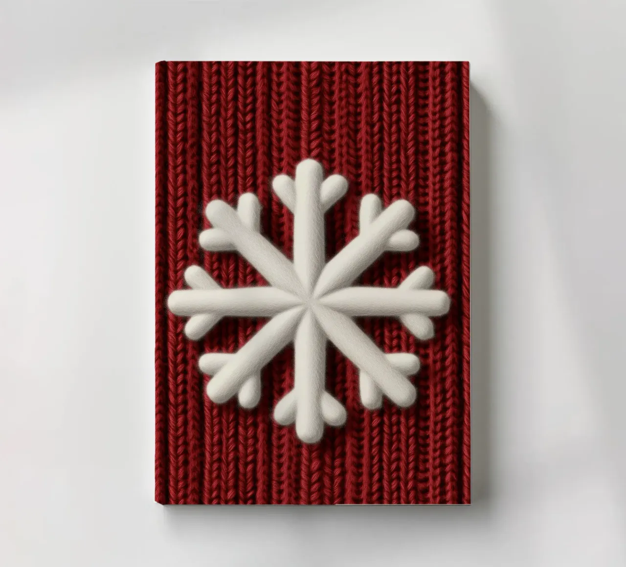 Snowflake | Knitted warming winter motif notebook by Autofocus
