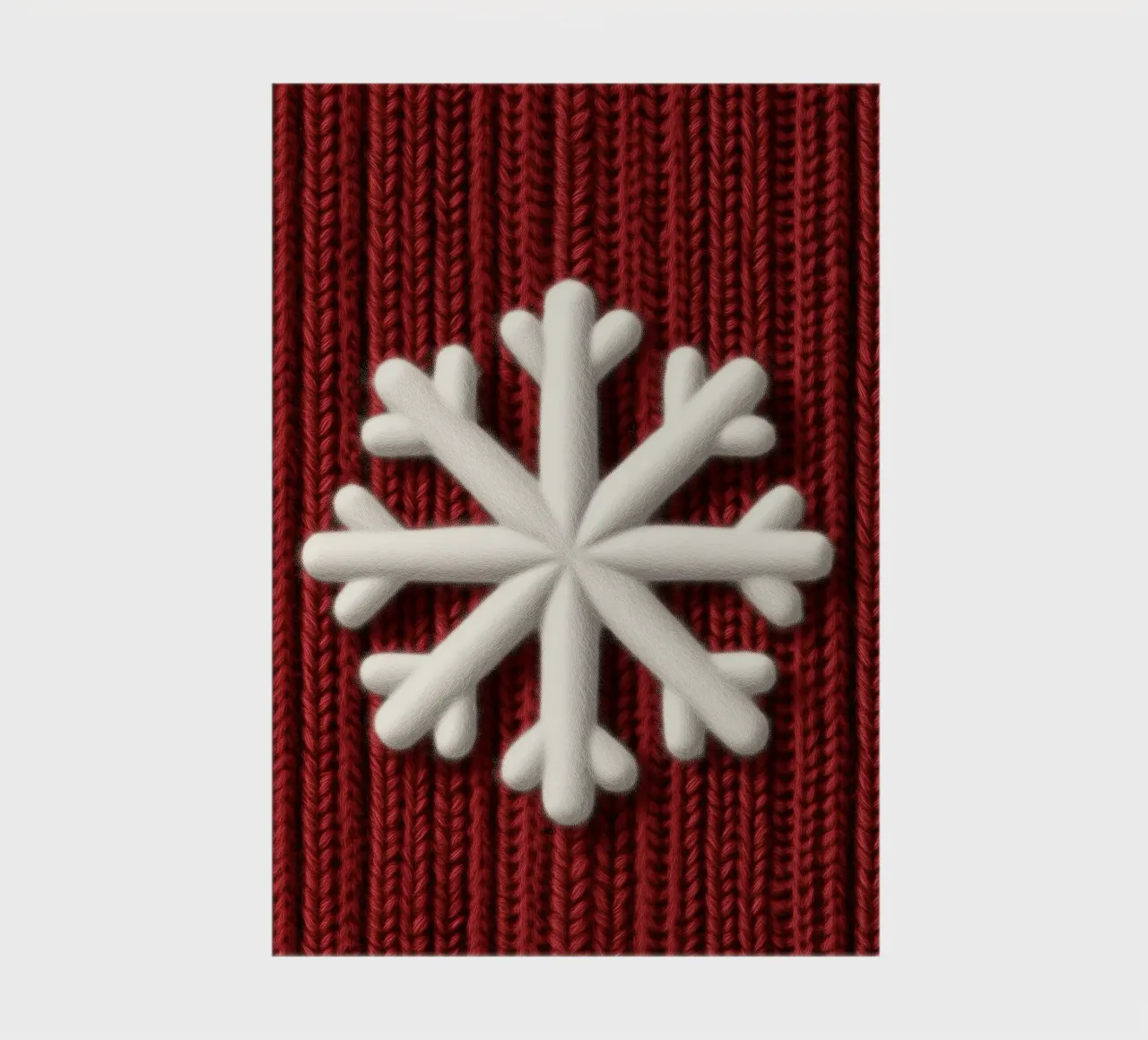 Snowflake | Knitted warming winter motif notebook by Autofocus