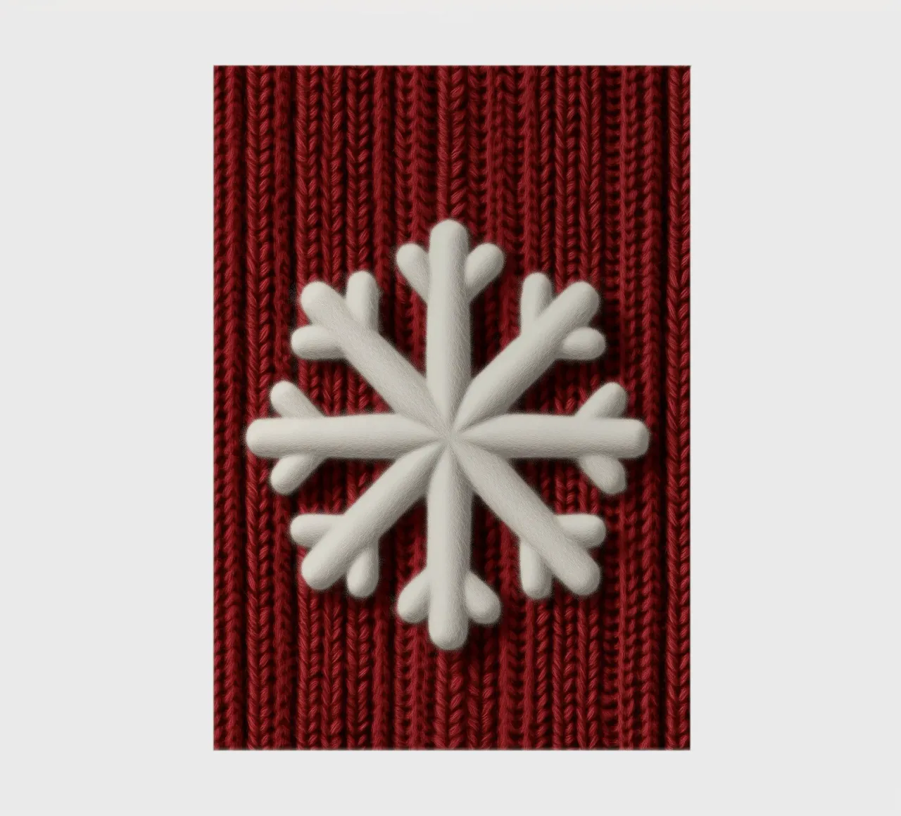 Snowflake | Knitted warming winter motif notebook by Autofocus