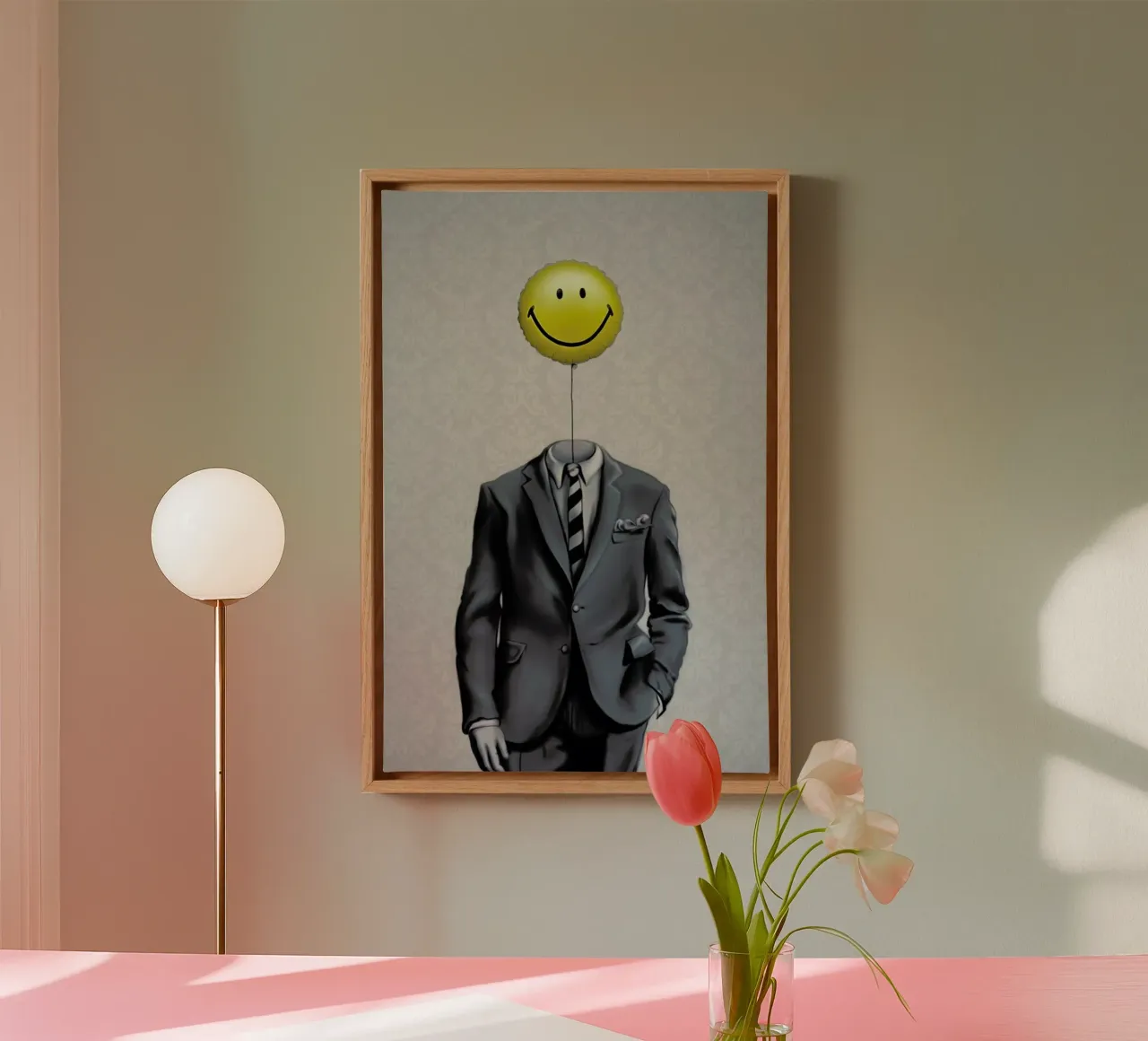 Mr Smiley tela con Cornice a cassetta da Davies Babies