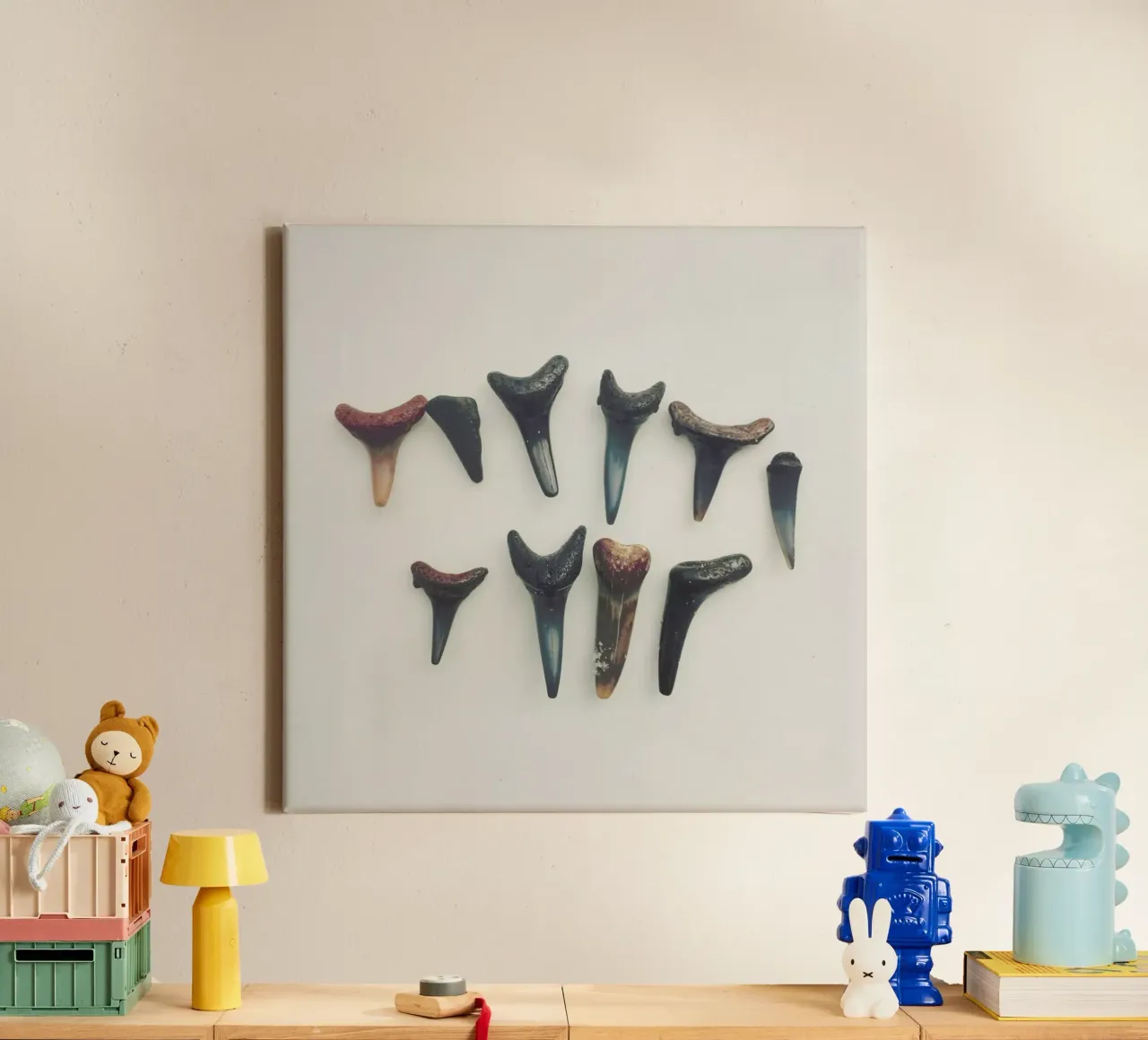 Sharkesteeth canvas by Catherine McDonald