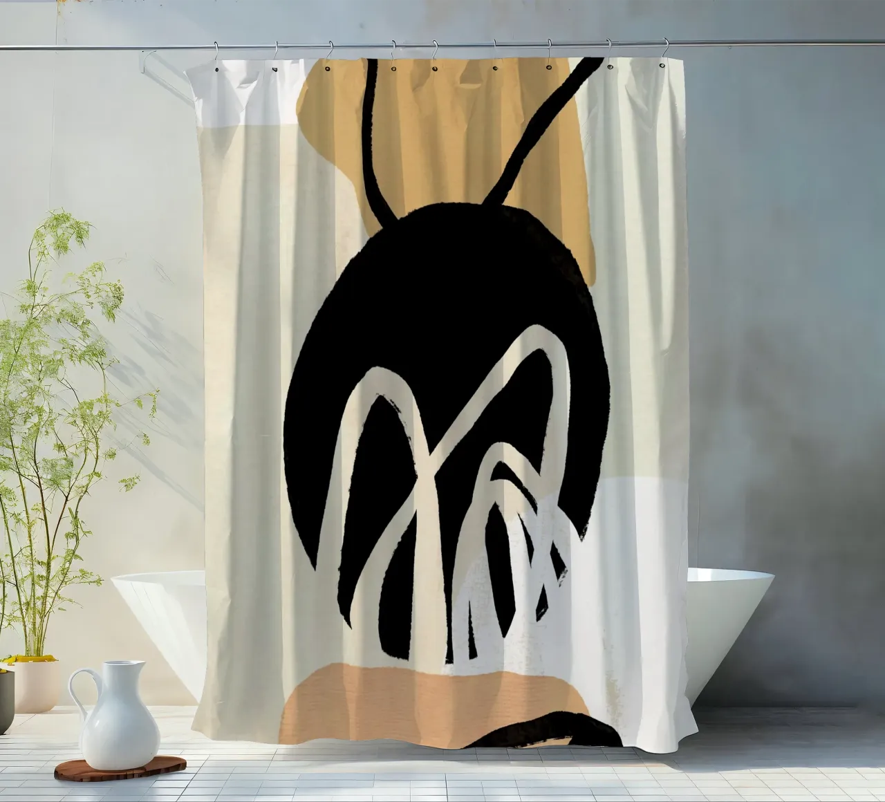 L'Abstraction No 1 tenda da doccia da treechild