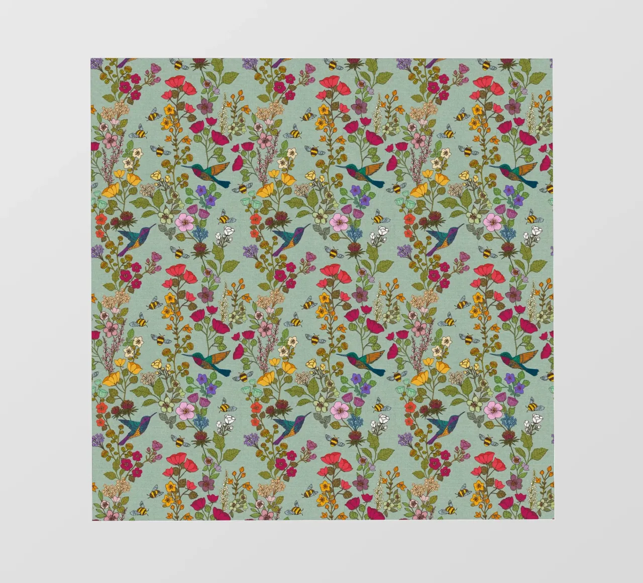 Cecilia Mok - Uovo d'anatra con colibrì e api pellicola backlit da The Artcircle