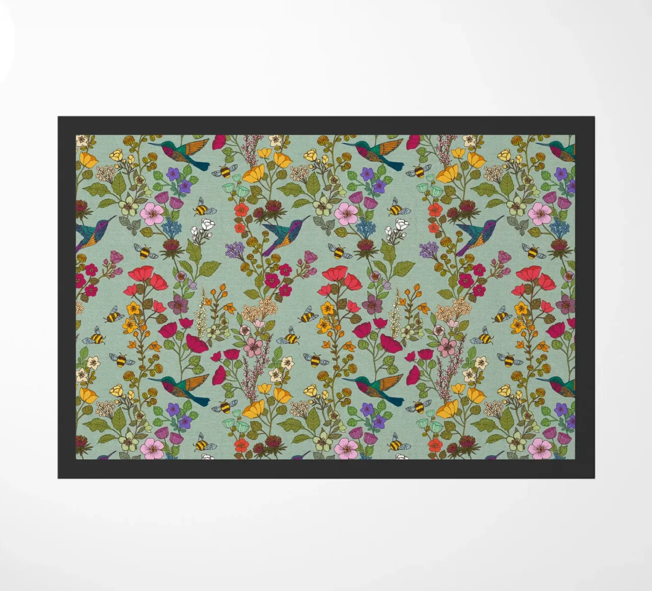 Cecilia Mok - Uovo d'anatra con colibrì e api zerbino da The Artcircle