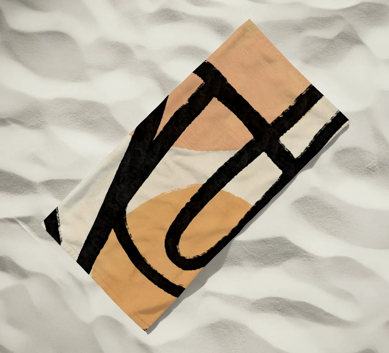 L'Abstraction No 2 Strandtuch von treechild