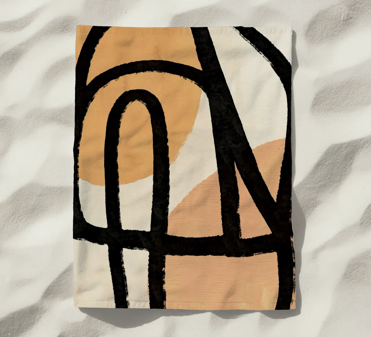 L'Abstraction No 2 Strandtuch von treechild