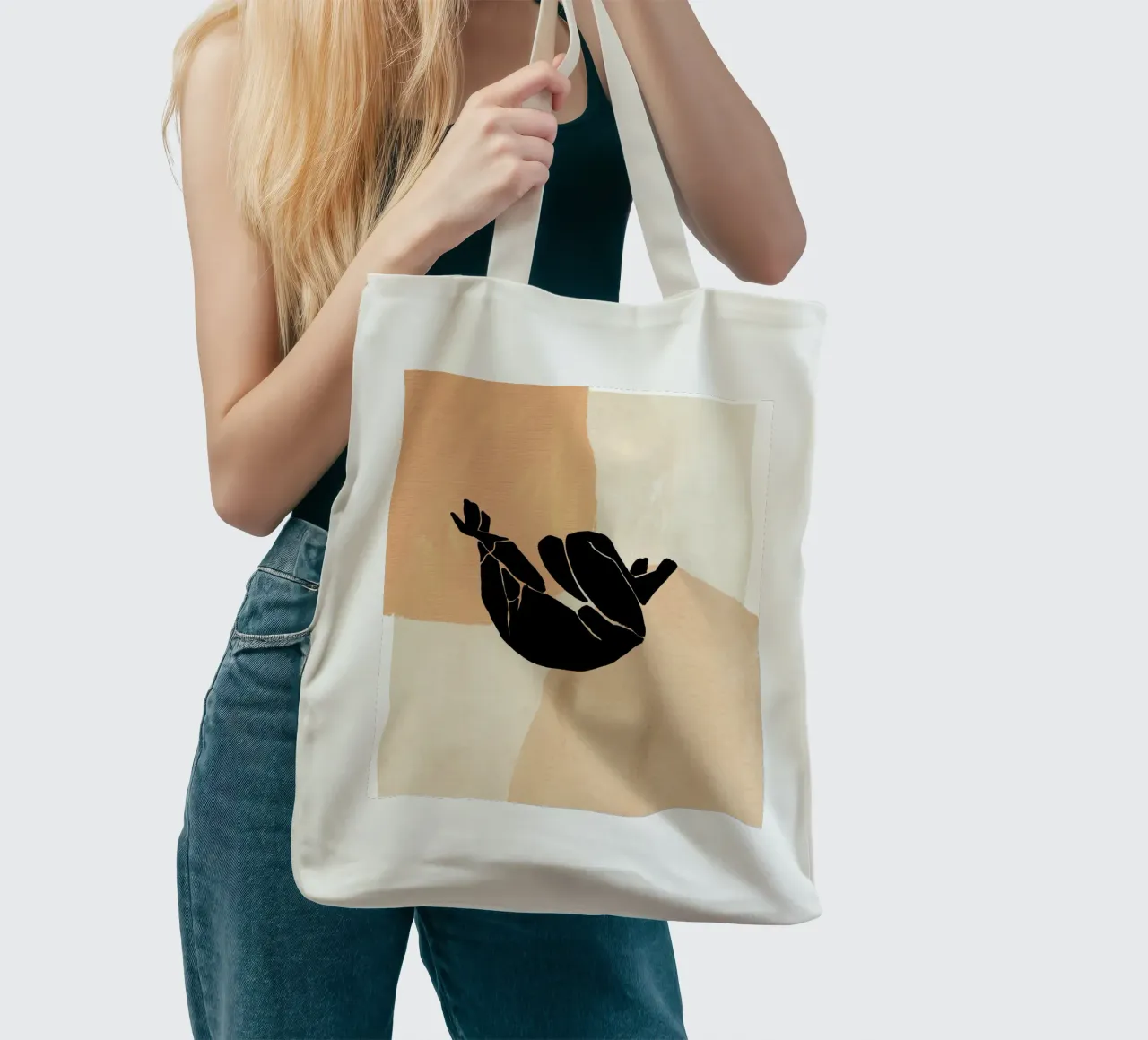 L'Abstraction No 2 borsa in juta da treechild