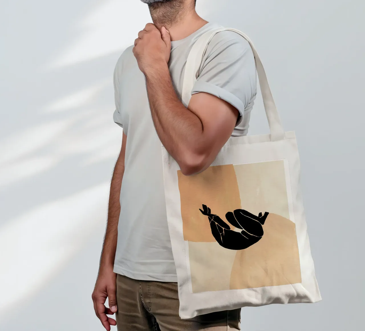 L'Abstraction No 2 borsa in juta da treechild