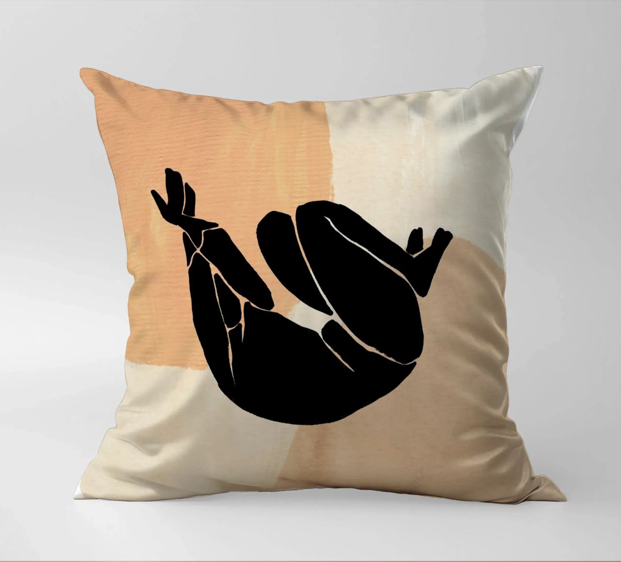 L'Abstraction No 2 decorative cushion by treechild