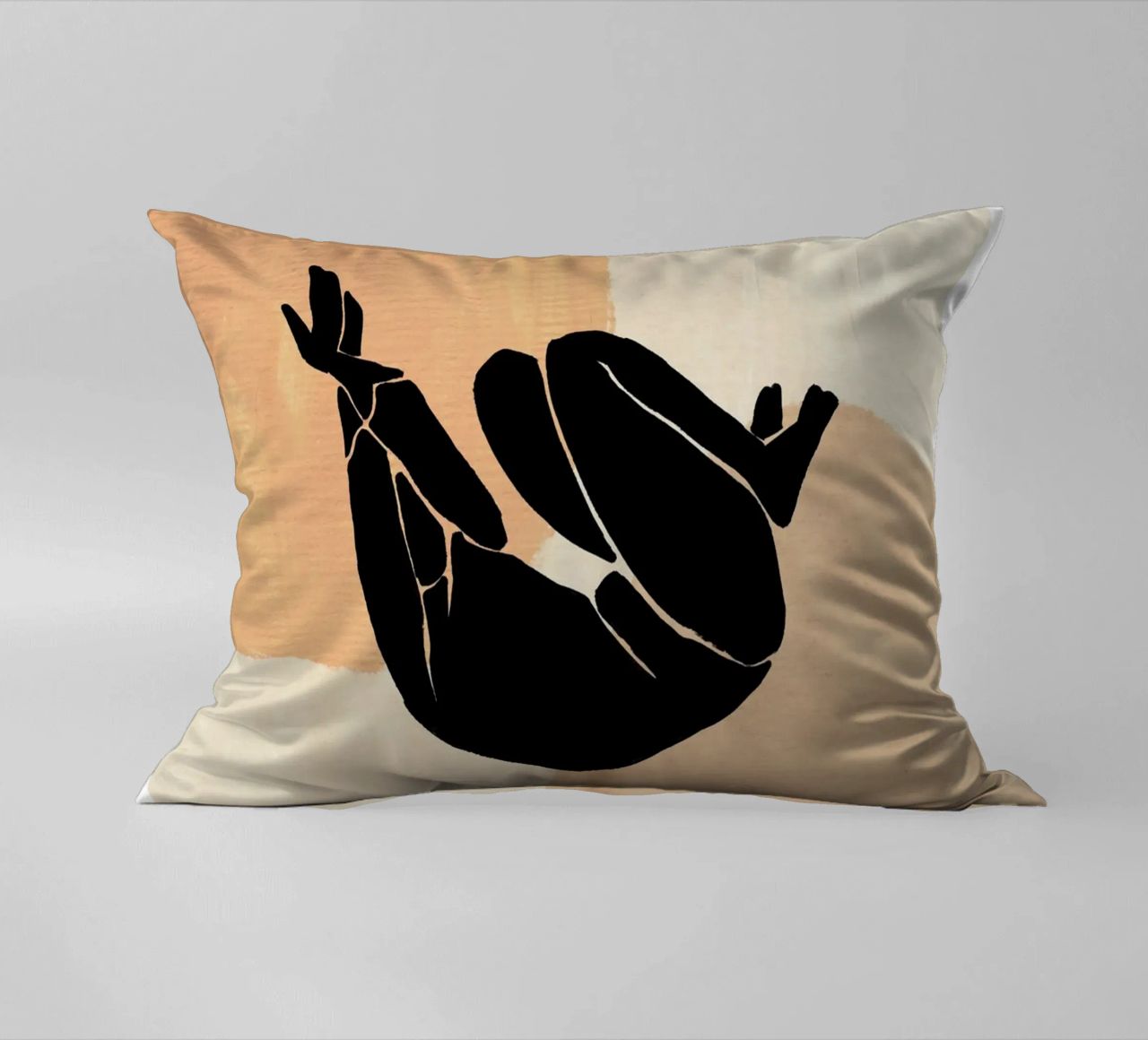 L'Abstraction No 2 decorative cushion by treechild