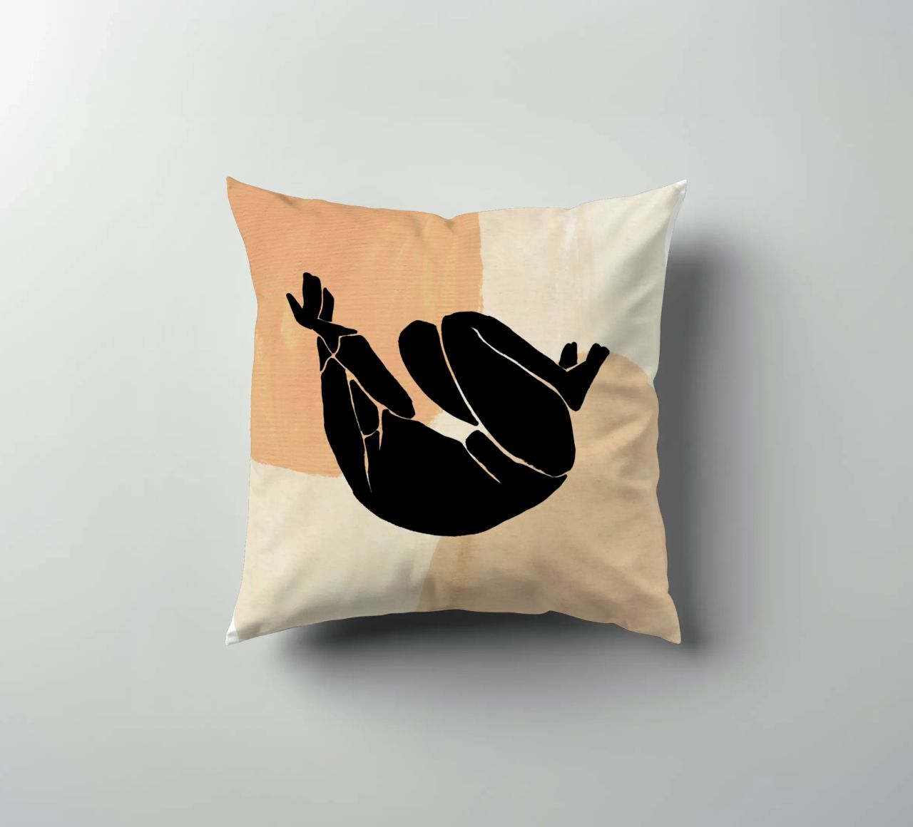 L'Abstraction No 2 decorative cushion by treechild