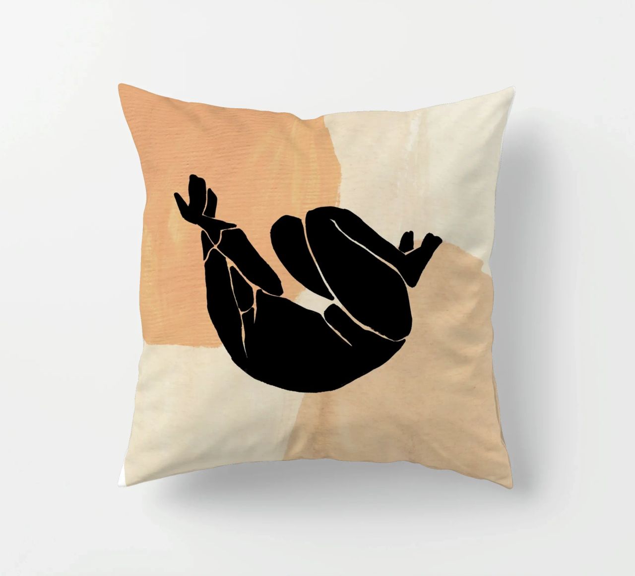 L'Abstraction No 2 decorative cushion by treechild