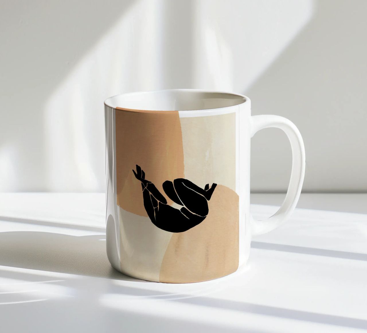 L'Abstraction No 2 ceramic mug by treechild
