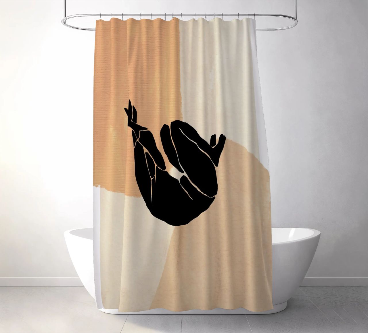 L'Abstraction No 2 shower curtain by treechild
