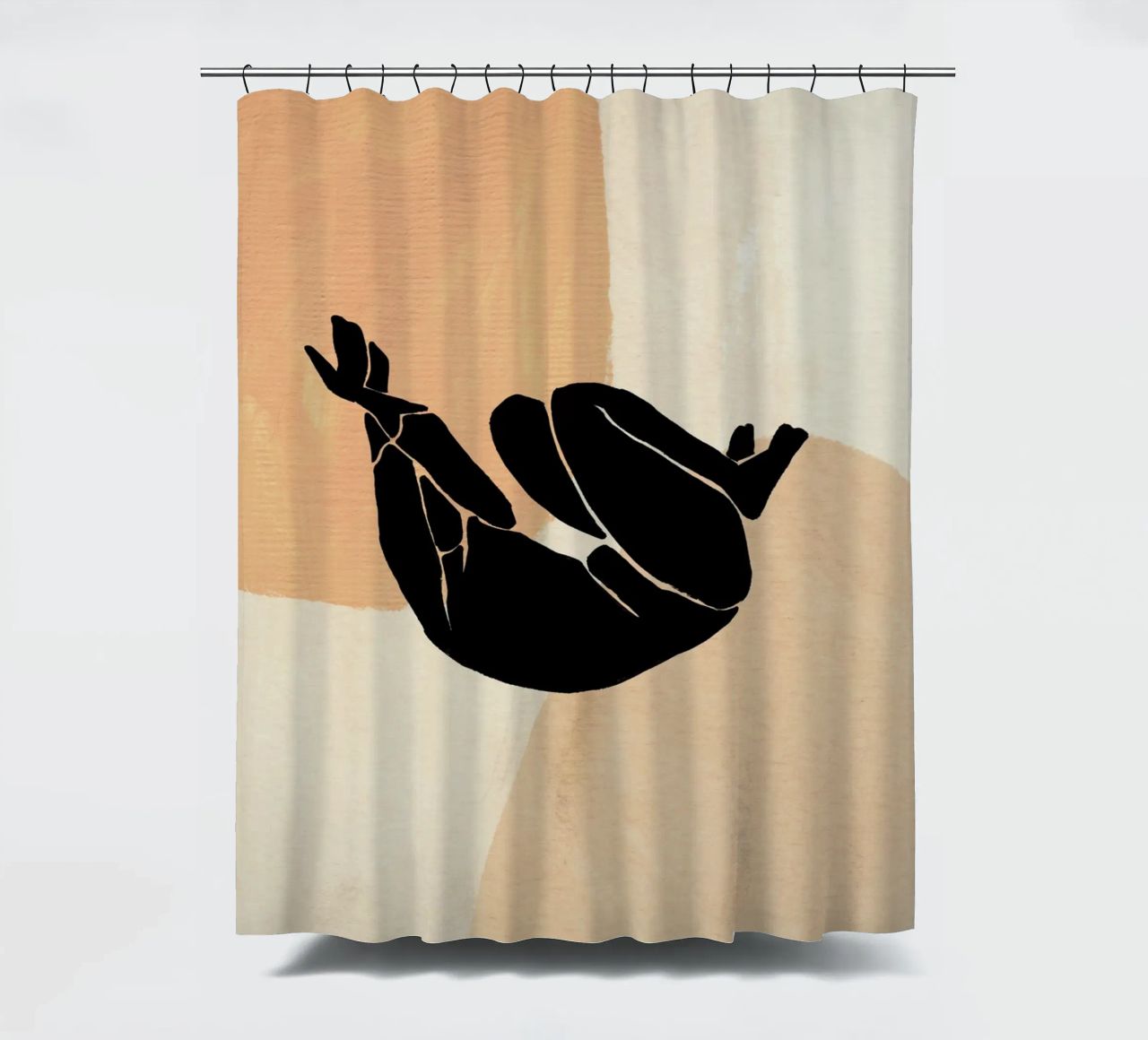 L'Abstraction No 2 shower curtain by treechild