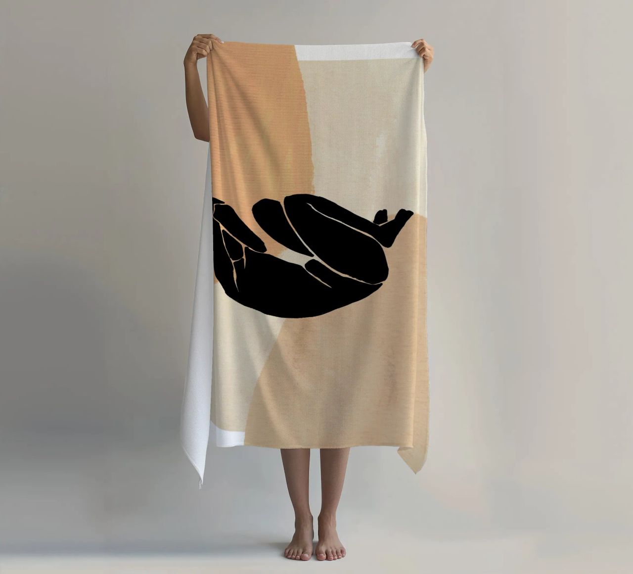 L'Abstraction No 2 beach towel by treechild