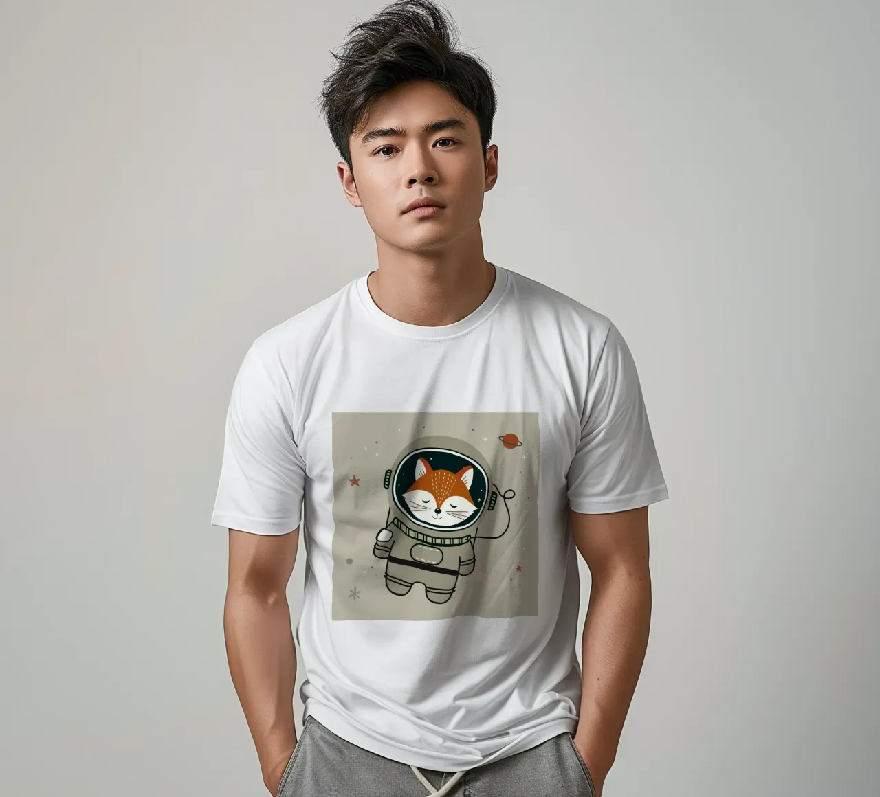 Fuchs Astronaut - Viaggio onirico nello spazio t-shirt da namosh