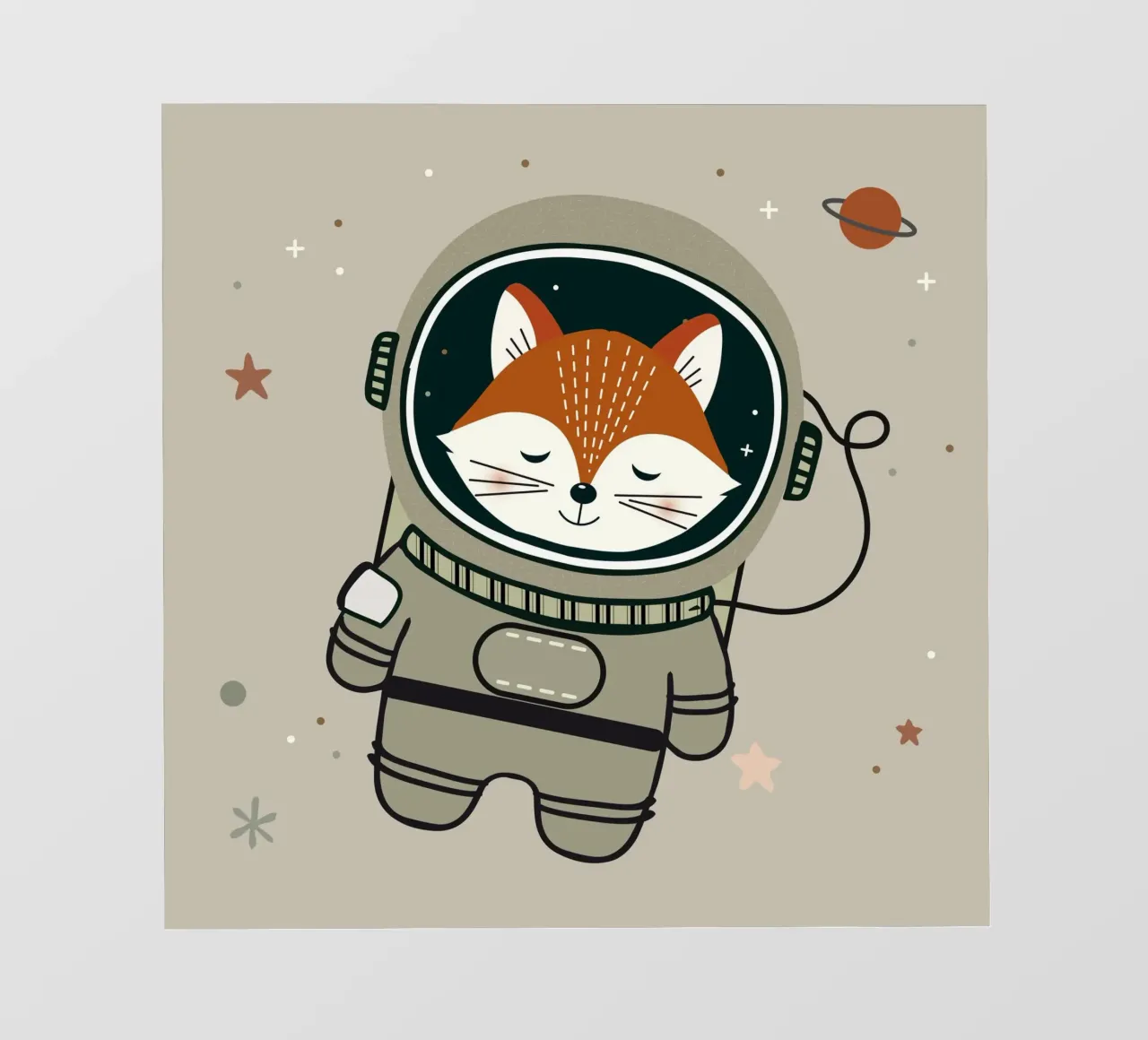 Fuchs Astronaut - Viaggio onirico nello spazio pellicola backlit da namosh