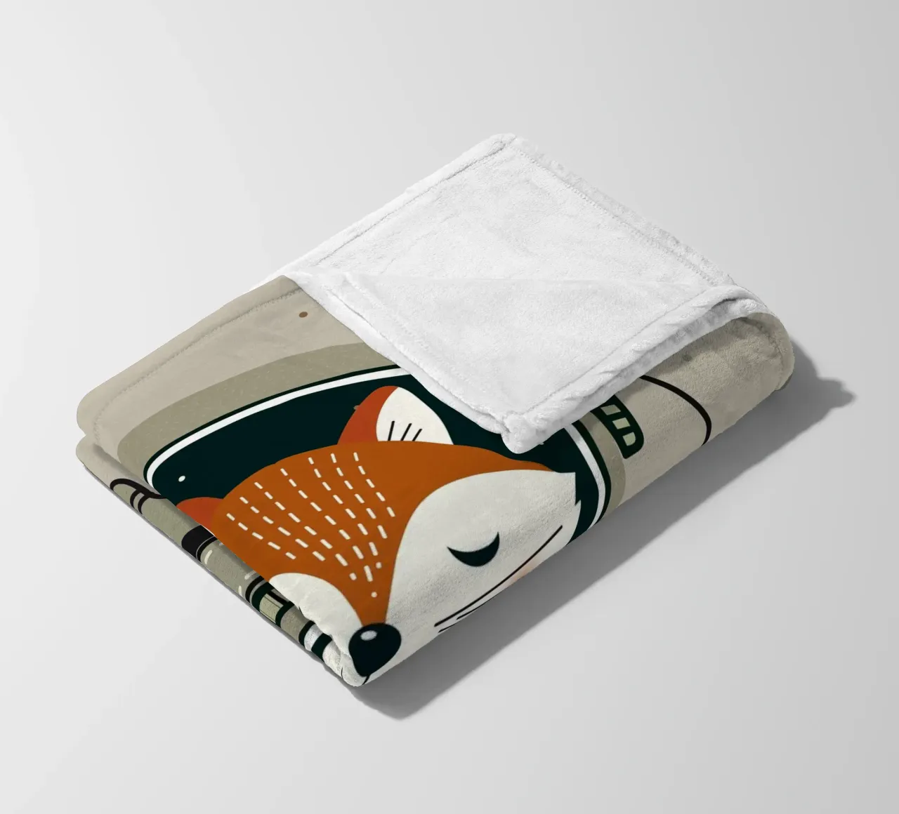 Fuchs Astronaut - Viaggio onirico nello spazio coperta in pile da namosh
