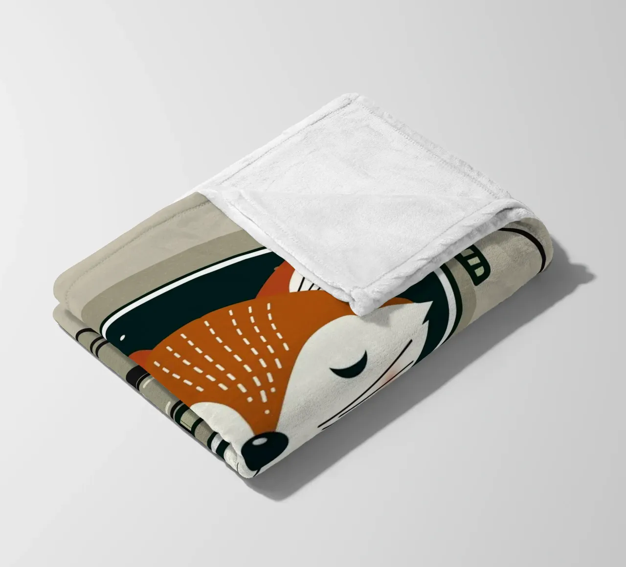 Fuchs Astronaut - Viaggio onirico nello spazio coperta in pile da namosh