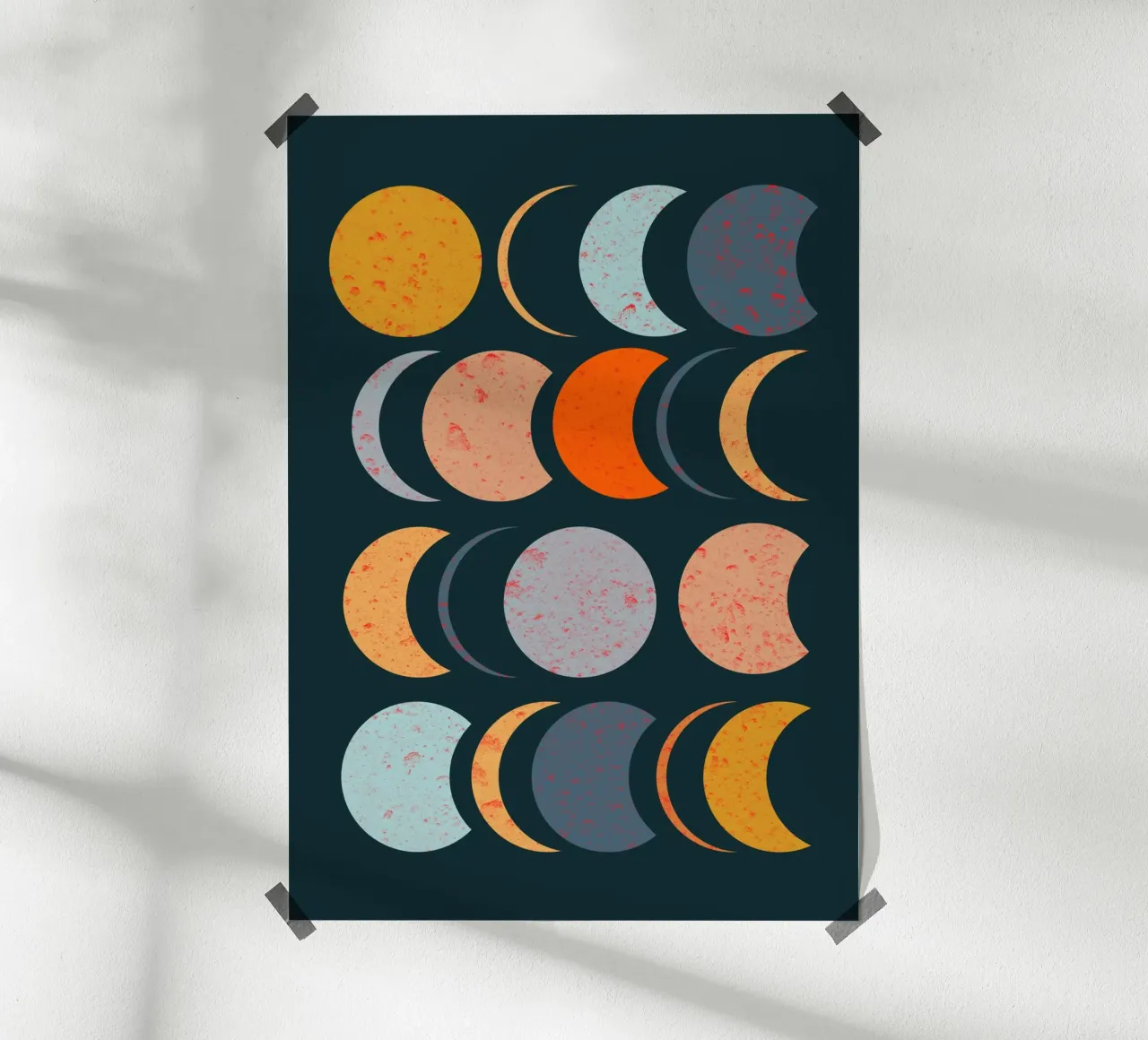 Moon Phases poster by susanapaz