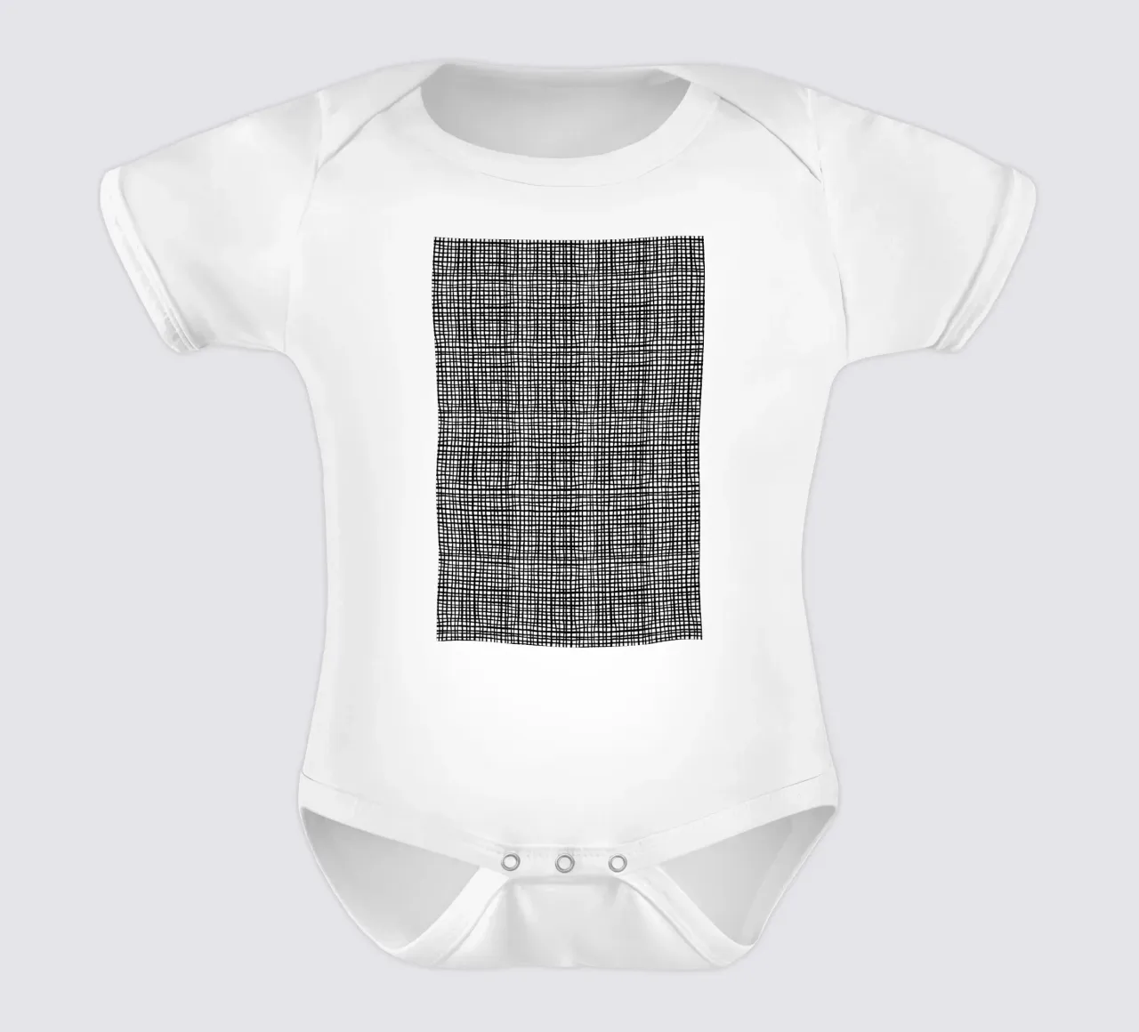 Grid body neonato maniche corte da Charlotte Winter