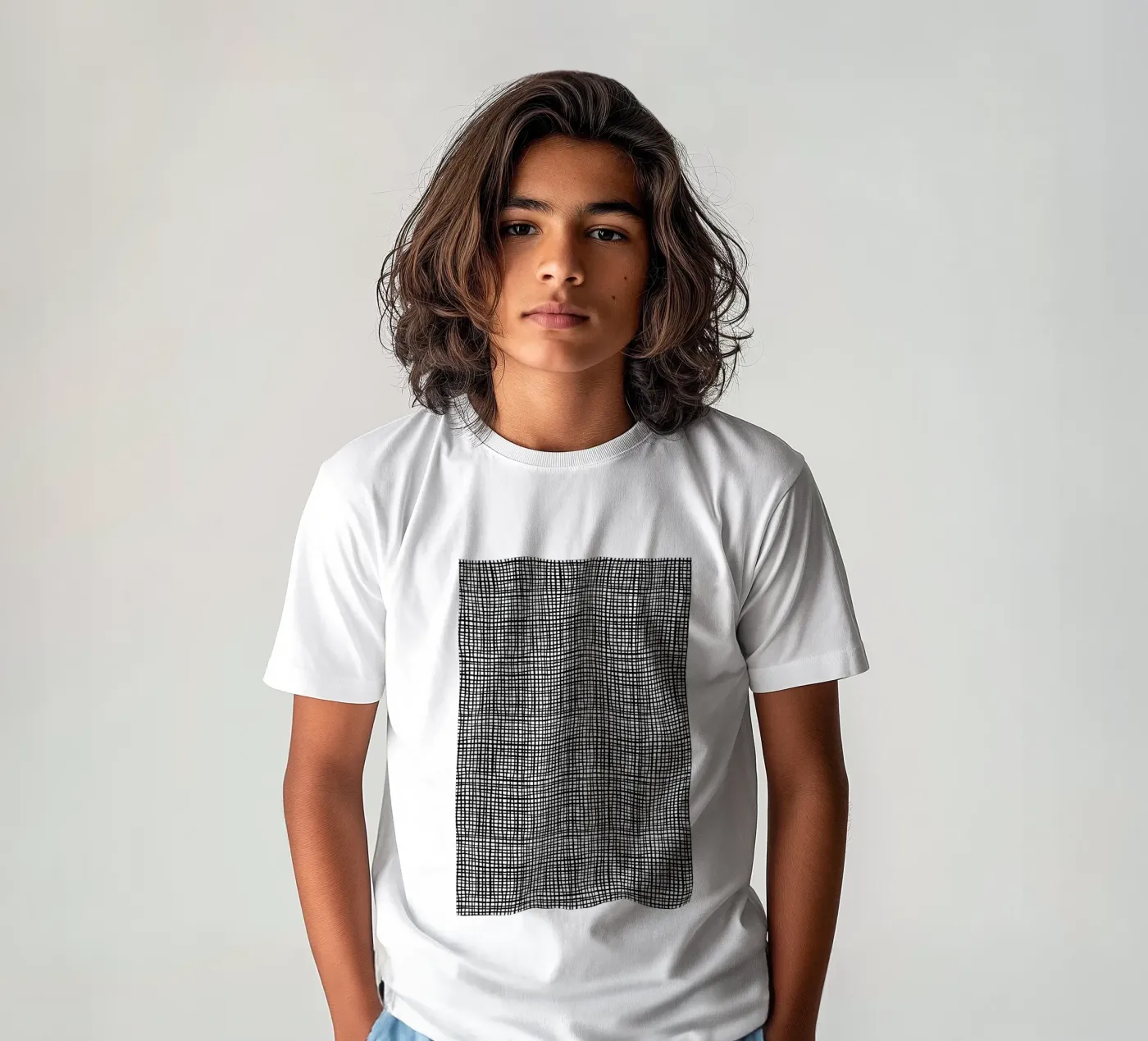 Grid Kinder T-Shirt von Charlotte Winter