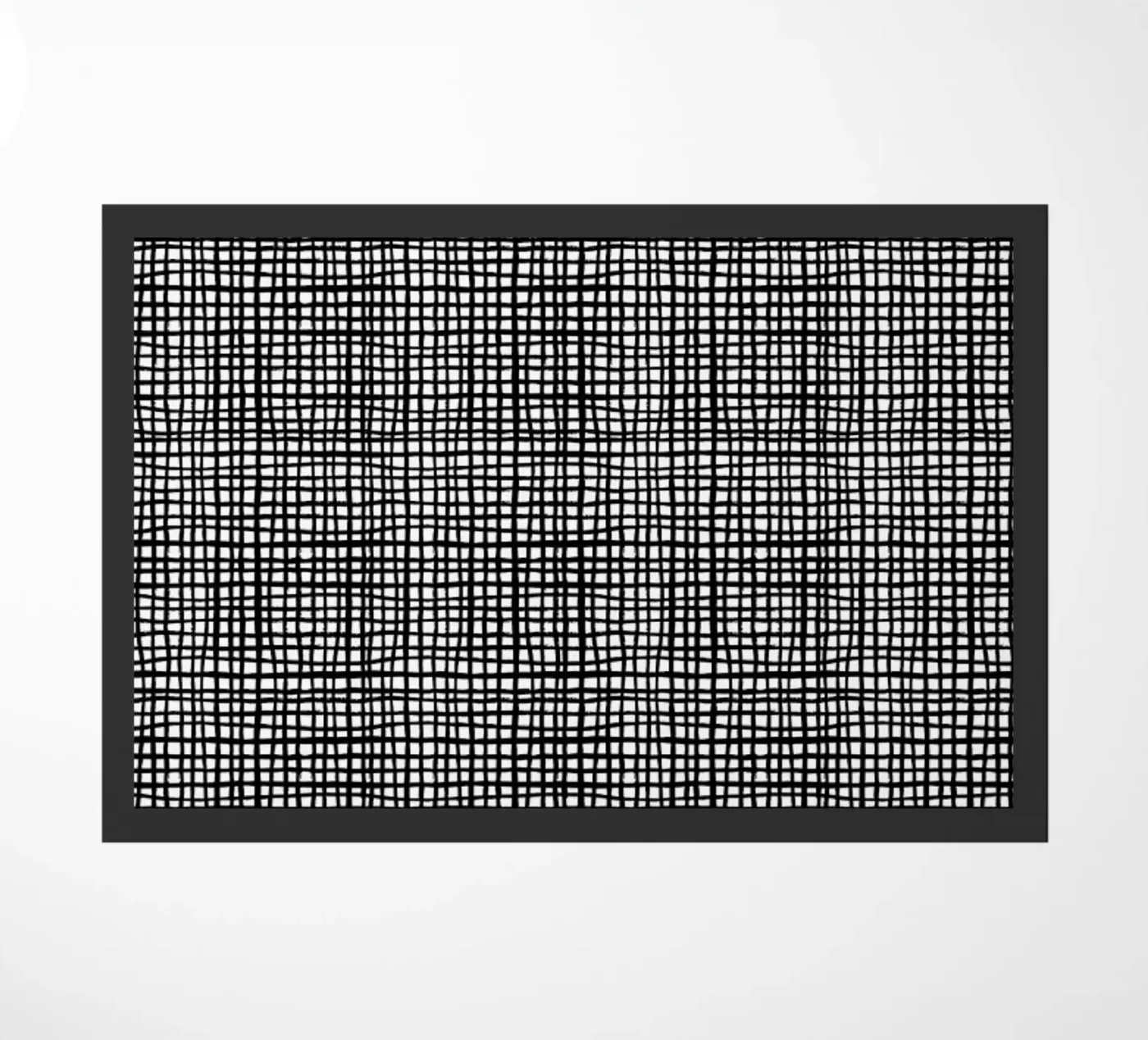Grid doormat by Charlotte Winter