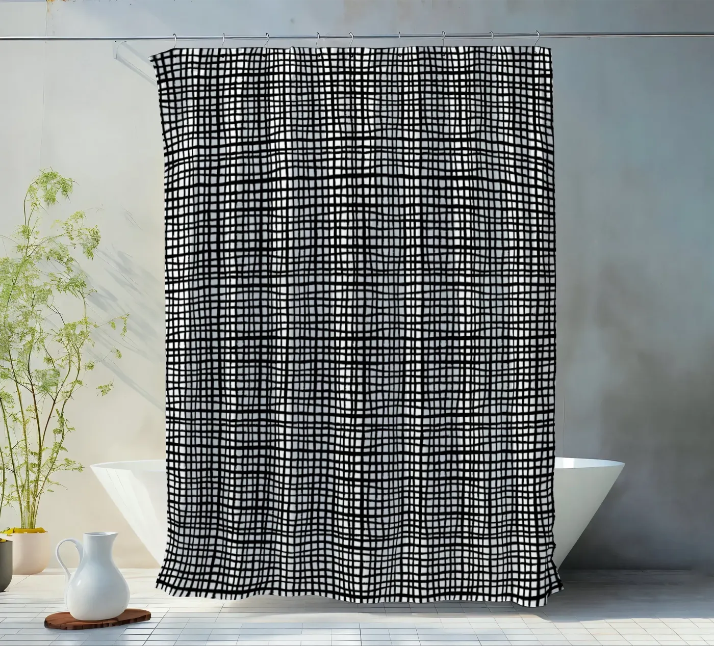 Grid rideau de douche de Charlotte Winter
