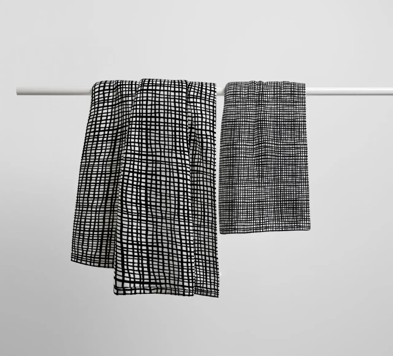 Grid towel by Charlotte Winter