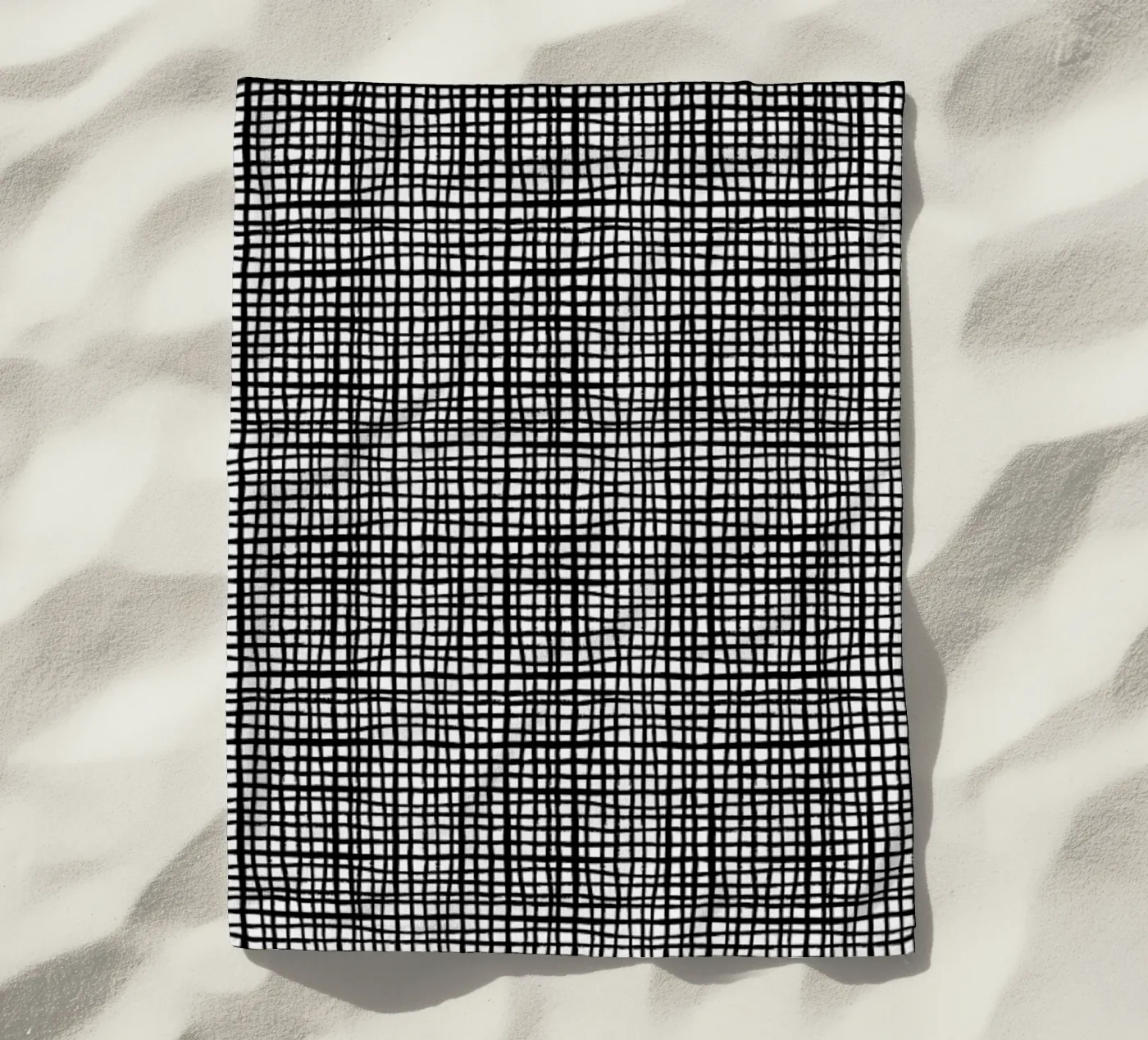Grid strandhanddoek van Charlotte Winter