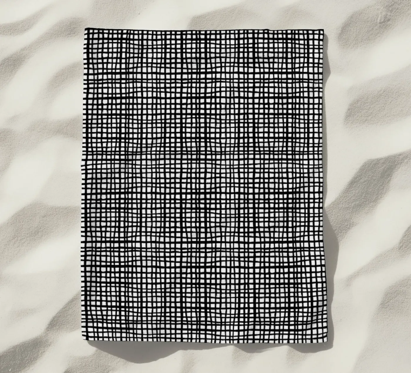 Grid beach towel by Charlotte Winter