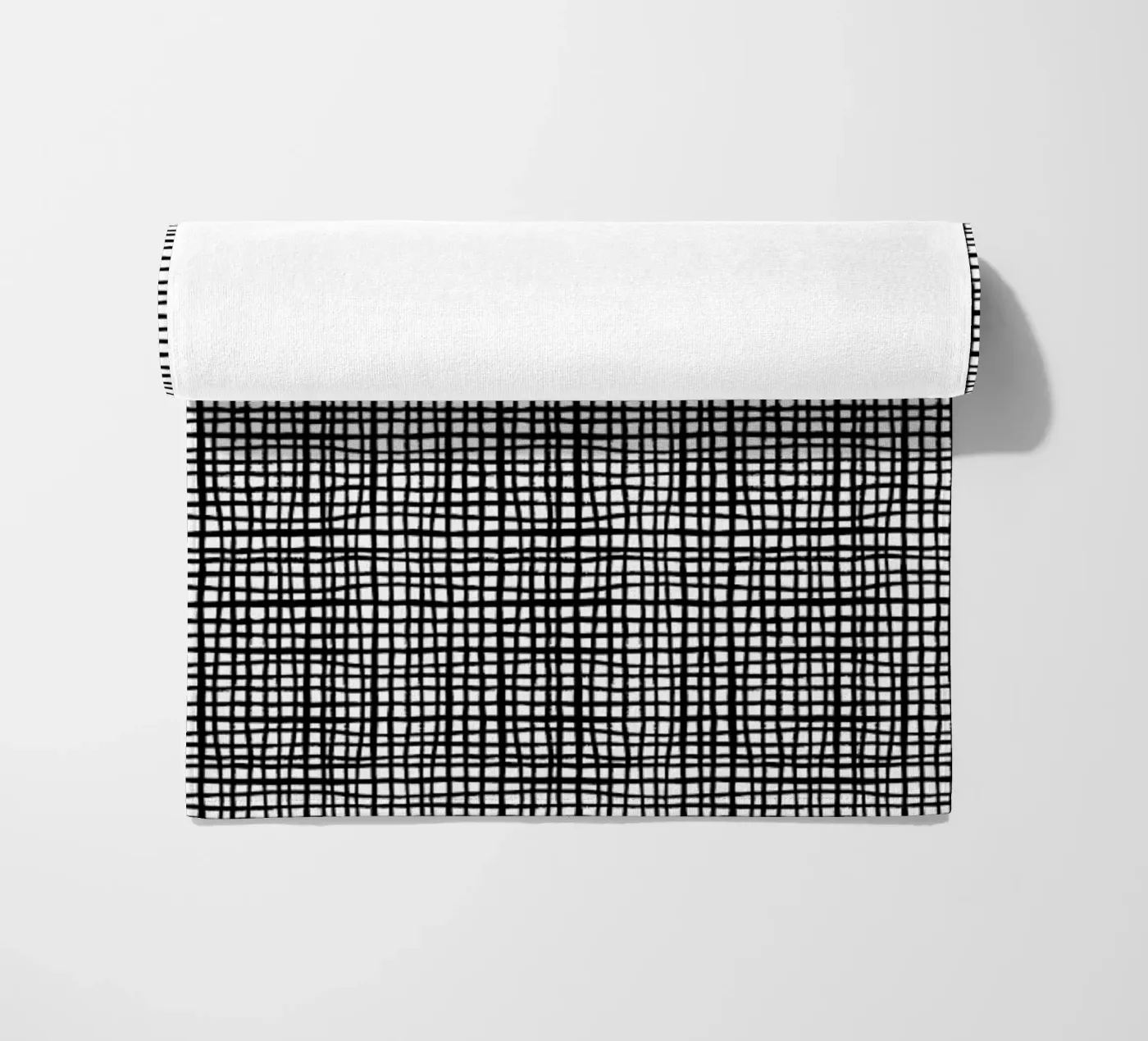 Grid beach towel by Charlotte Winter