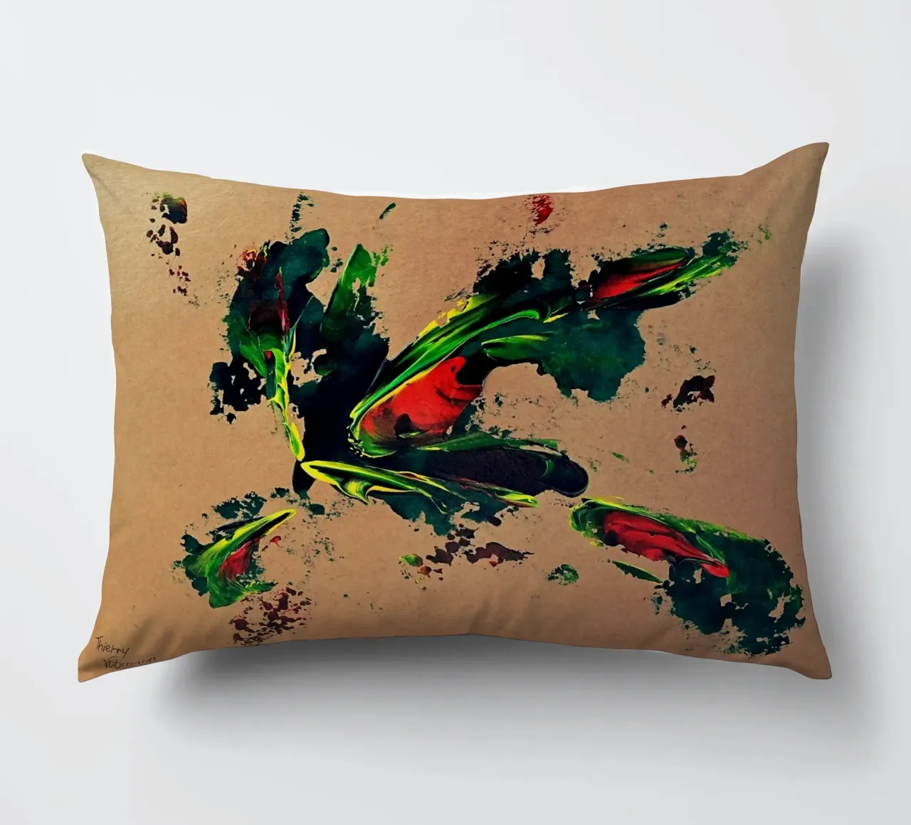 NATURAL STYLE 21 cuscino da Thierry Vobmann Abstract painting
