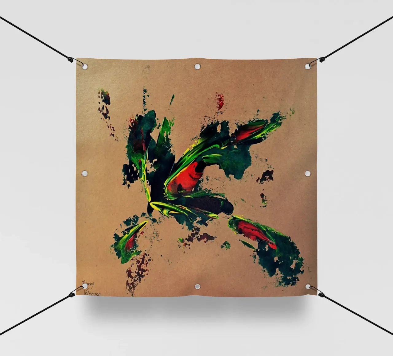 NATURAL STYLE 21 telo in pvc da Thierry Vobmann Abstract painting