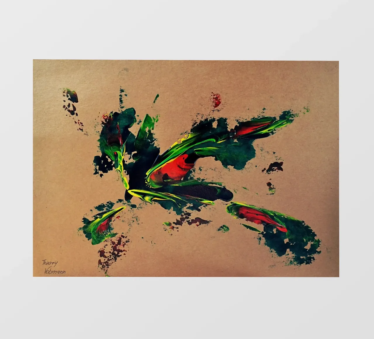 NATURAL STYLE 21 telo in pvc da Thierry Vobmann Abstract painting