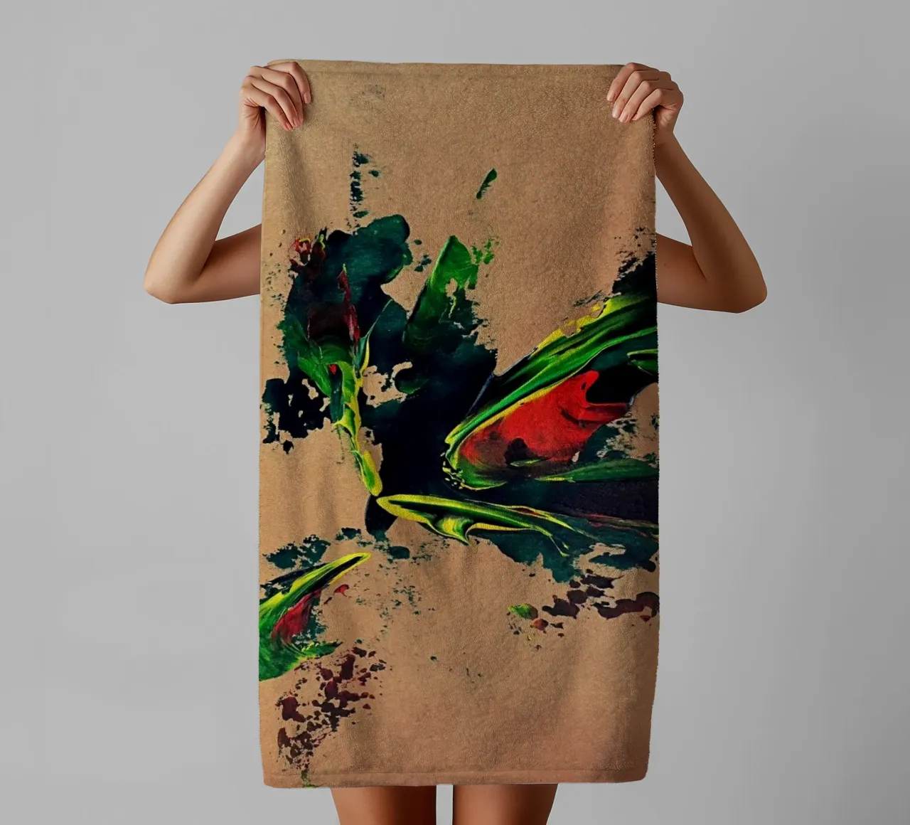 NATURAL STYLE 21 asciugamano da bagno da Thierry Vobmann Abstract painting