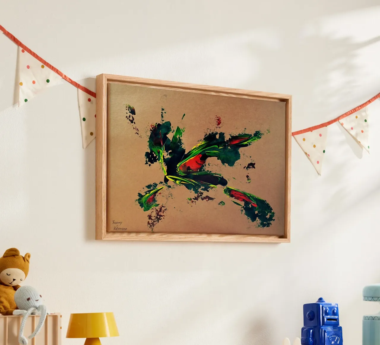 NATURAL STYLE 21 tela con Cornice a cassetta da Thierry Vobmann Abstract painting