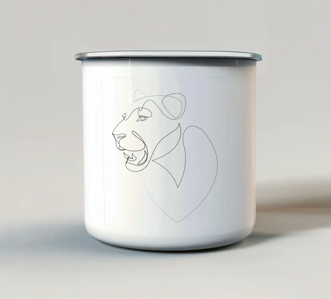 Lioness tazza in smalto da Addillum