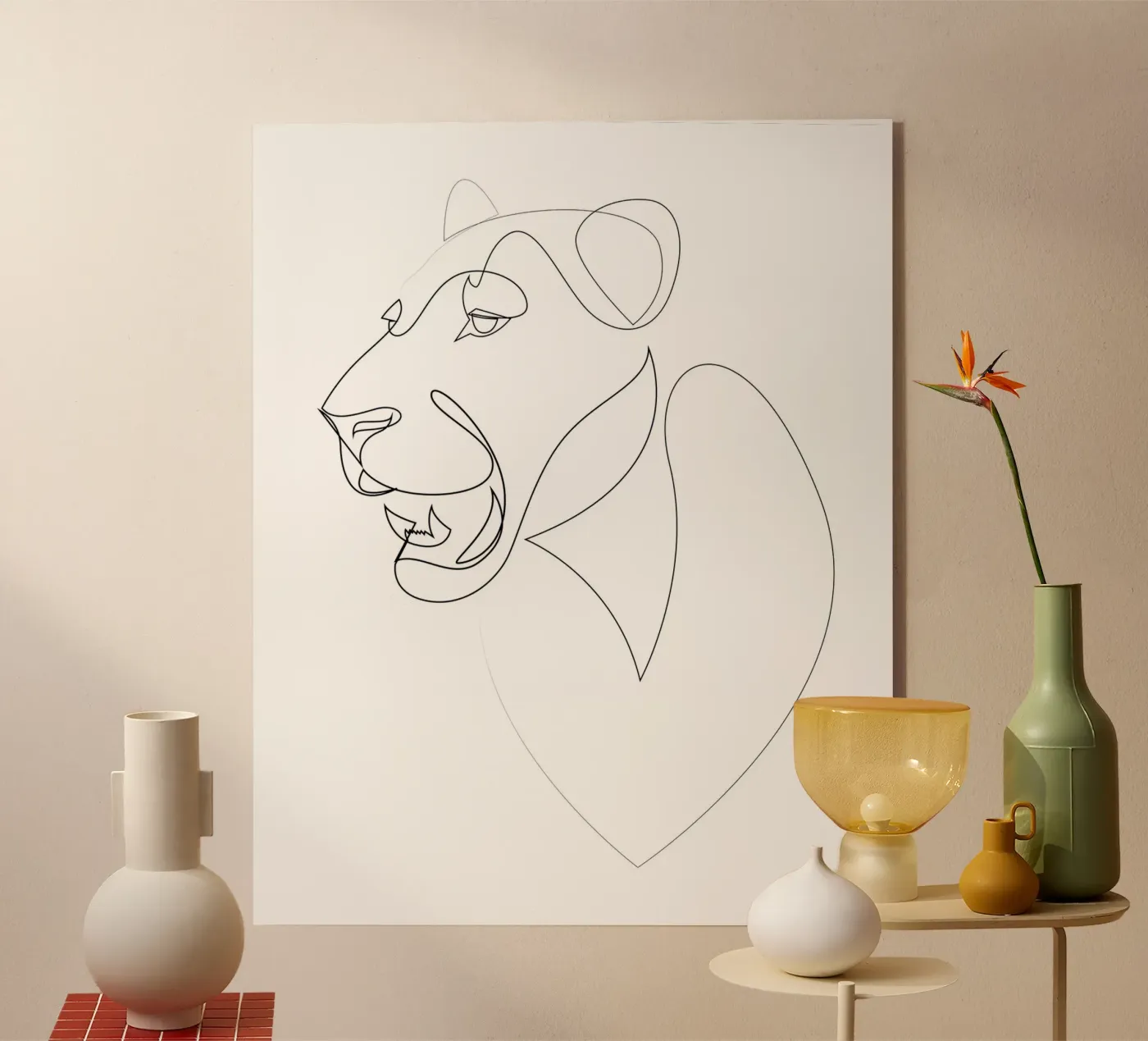 Lioness plexiglas de Addillum