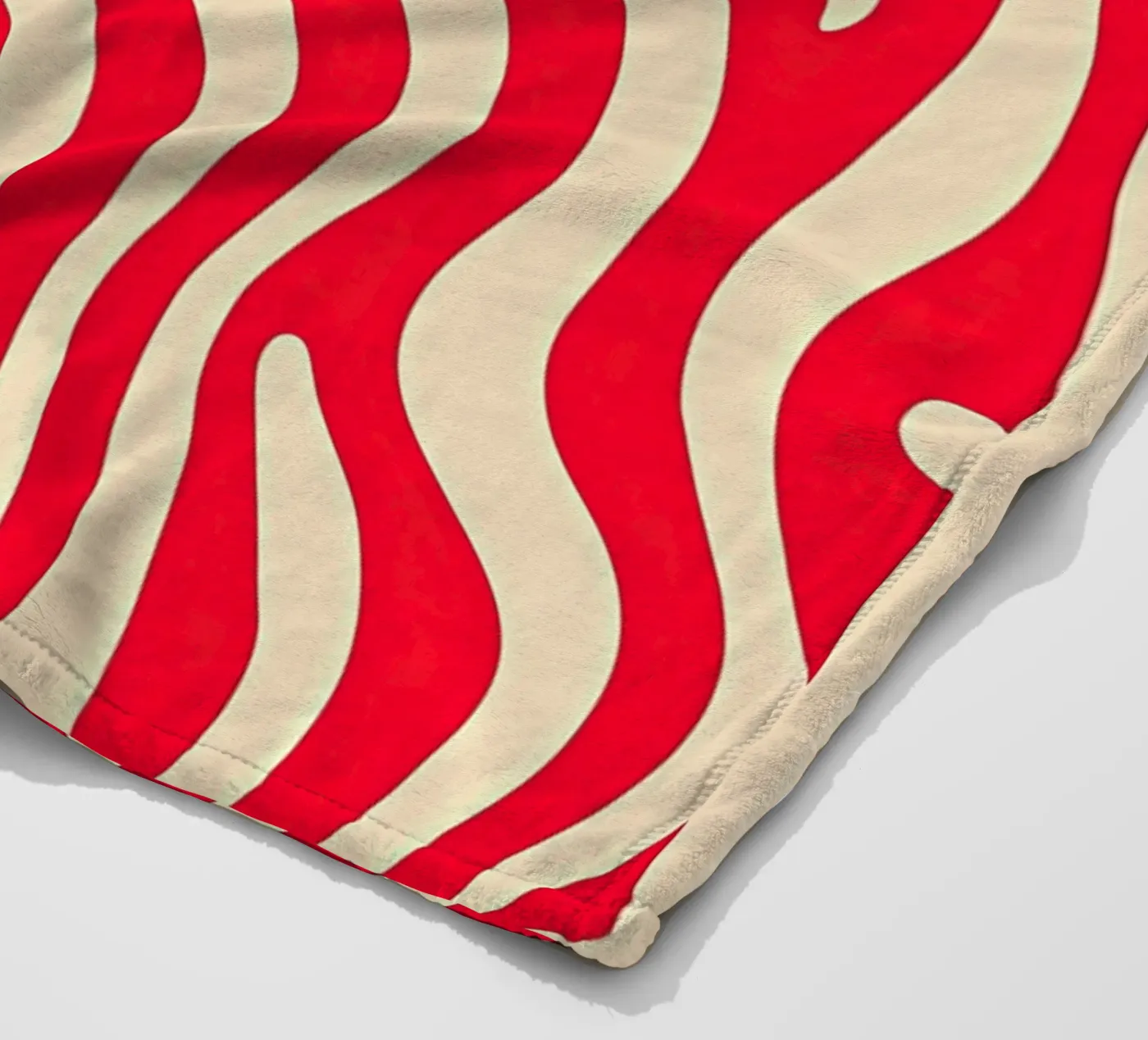 Roze zebrapatroon fleecedeken van Autofocus