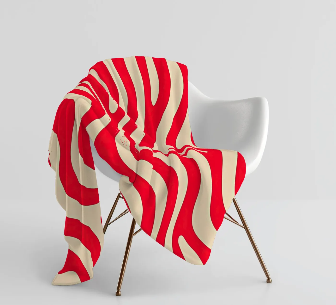 Roze zebrapatroon fleecedeken van Autofocus