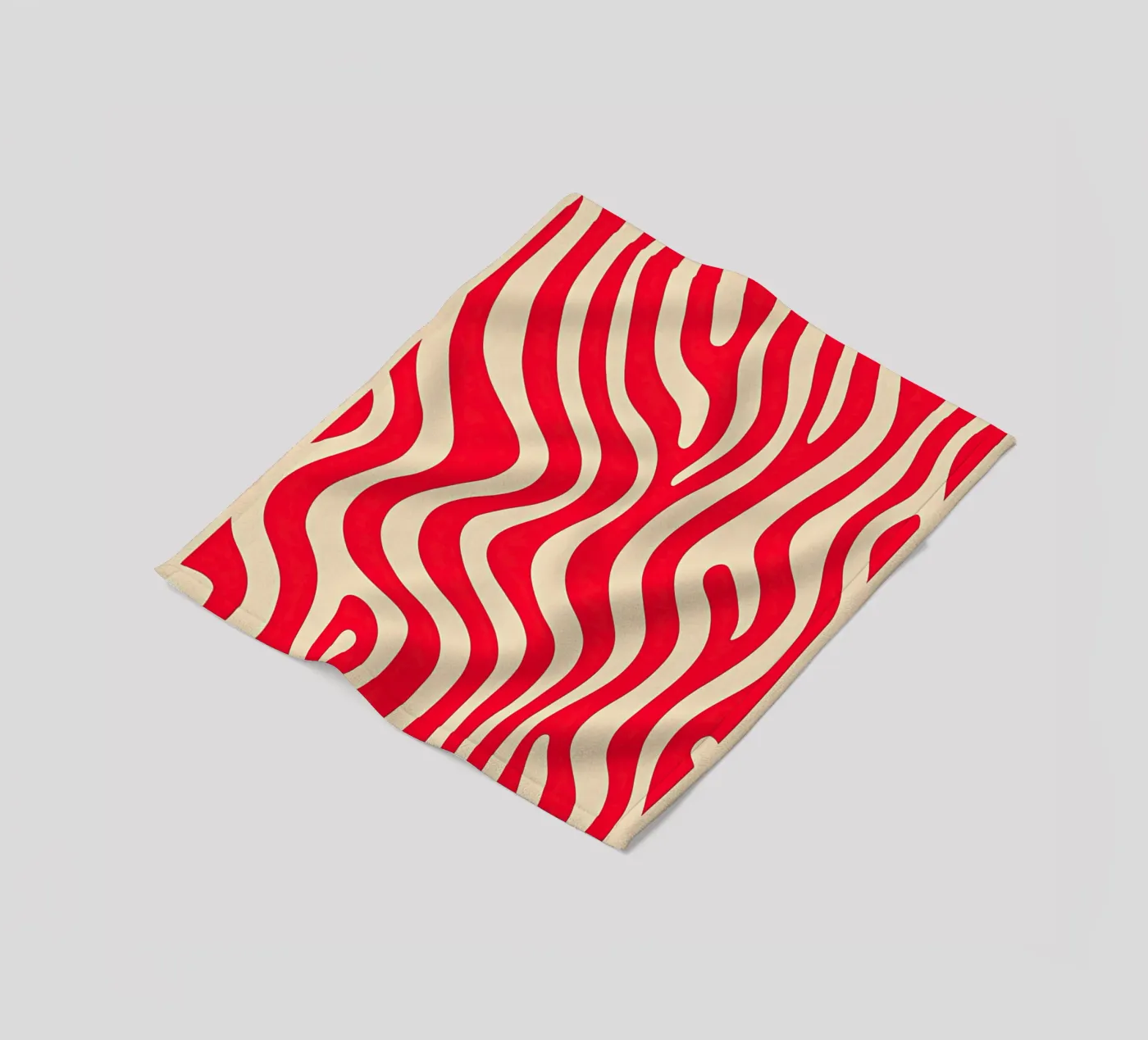 Roze zebrapatroon fleecedeken van Autofocus