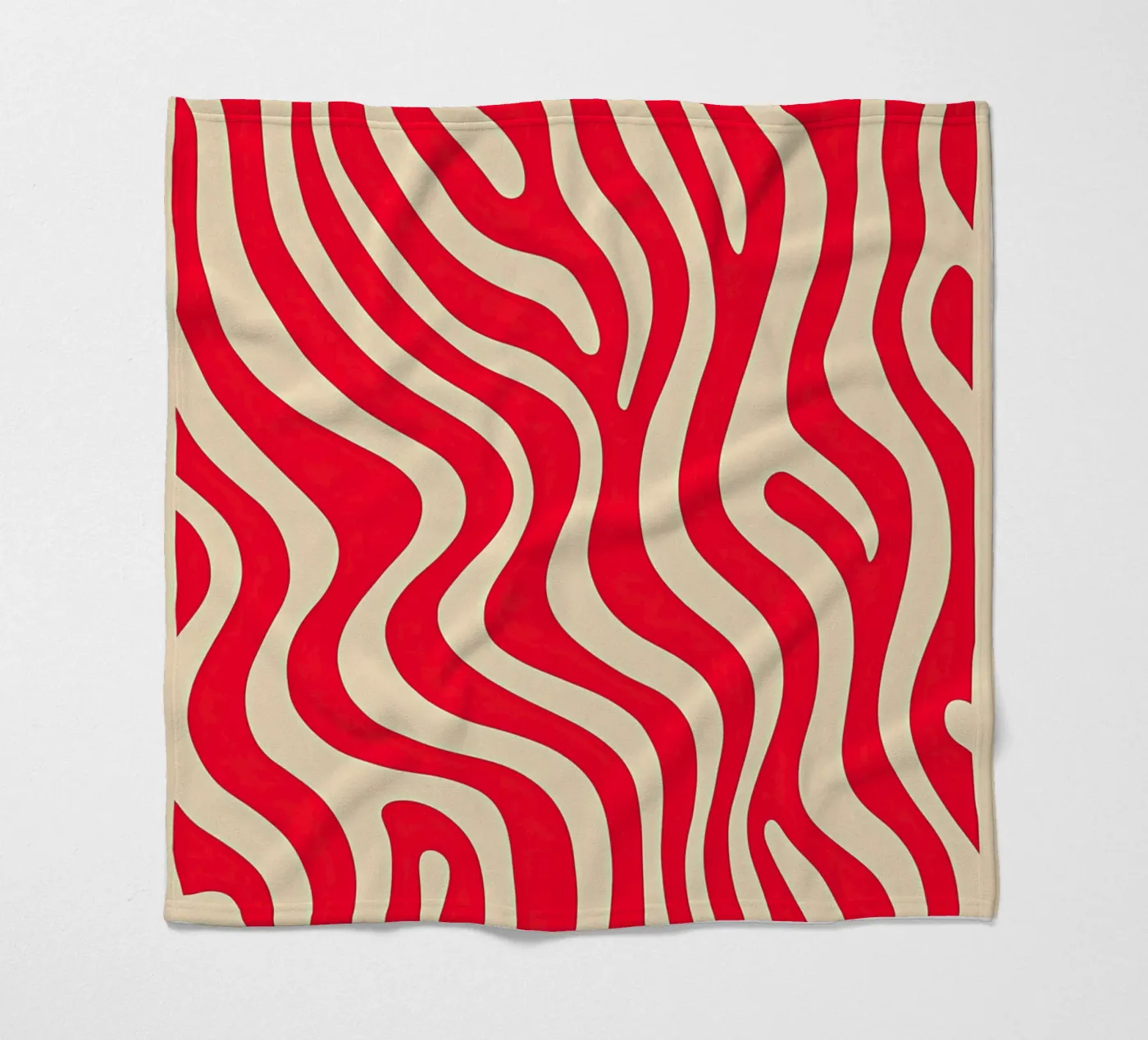 Roze zebrapatroon fleecedeken van Autofocus