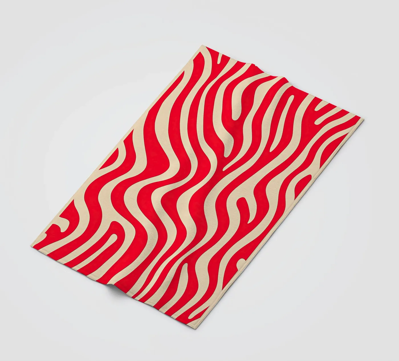 Roze zebrapatroon fleecedeken van Autofocus